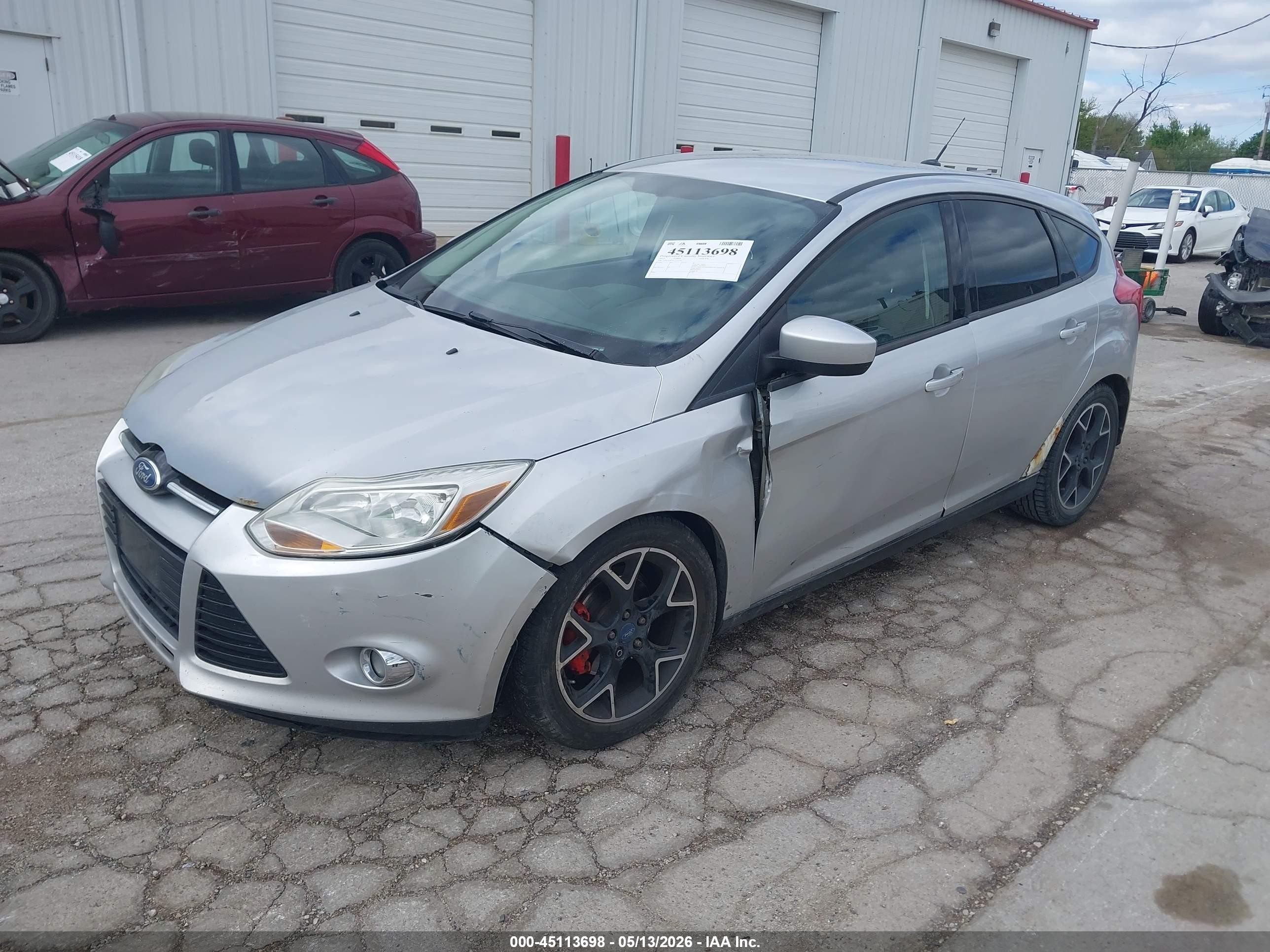 2012 Ford Focus Se Silver vin: 1FAHP3K21CL153526