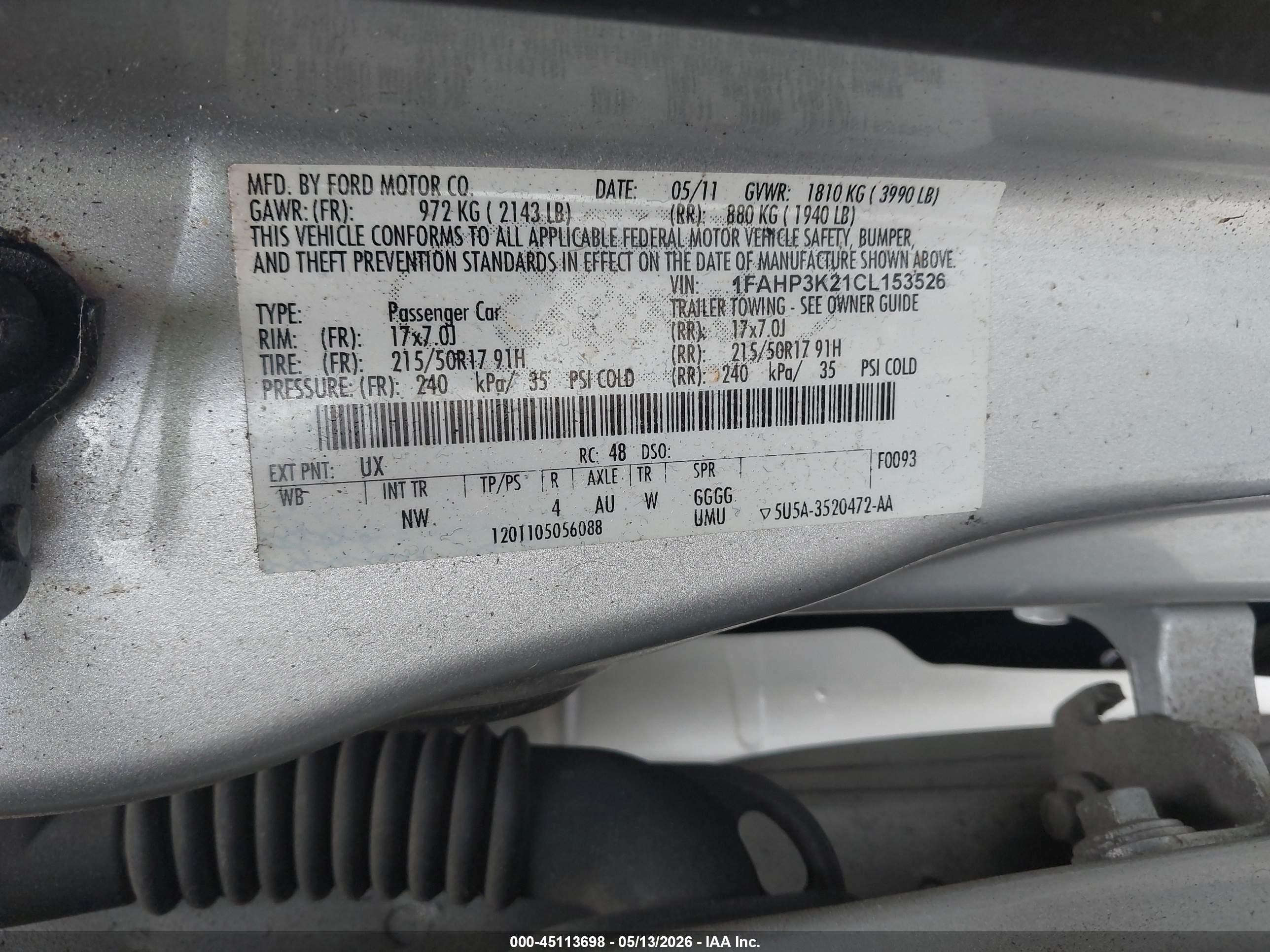 2012 Ford Focus Se Silver vin: 1FAHP3K21CL153526