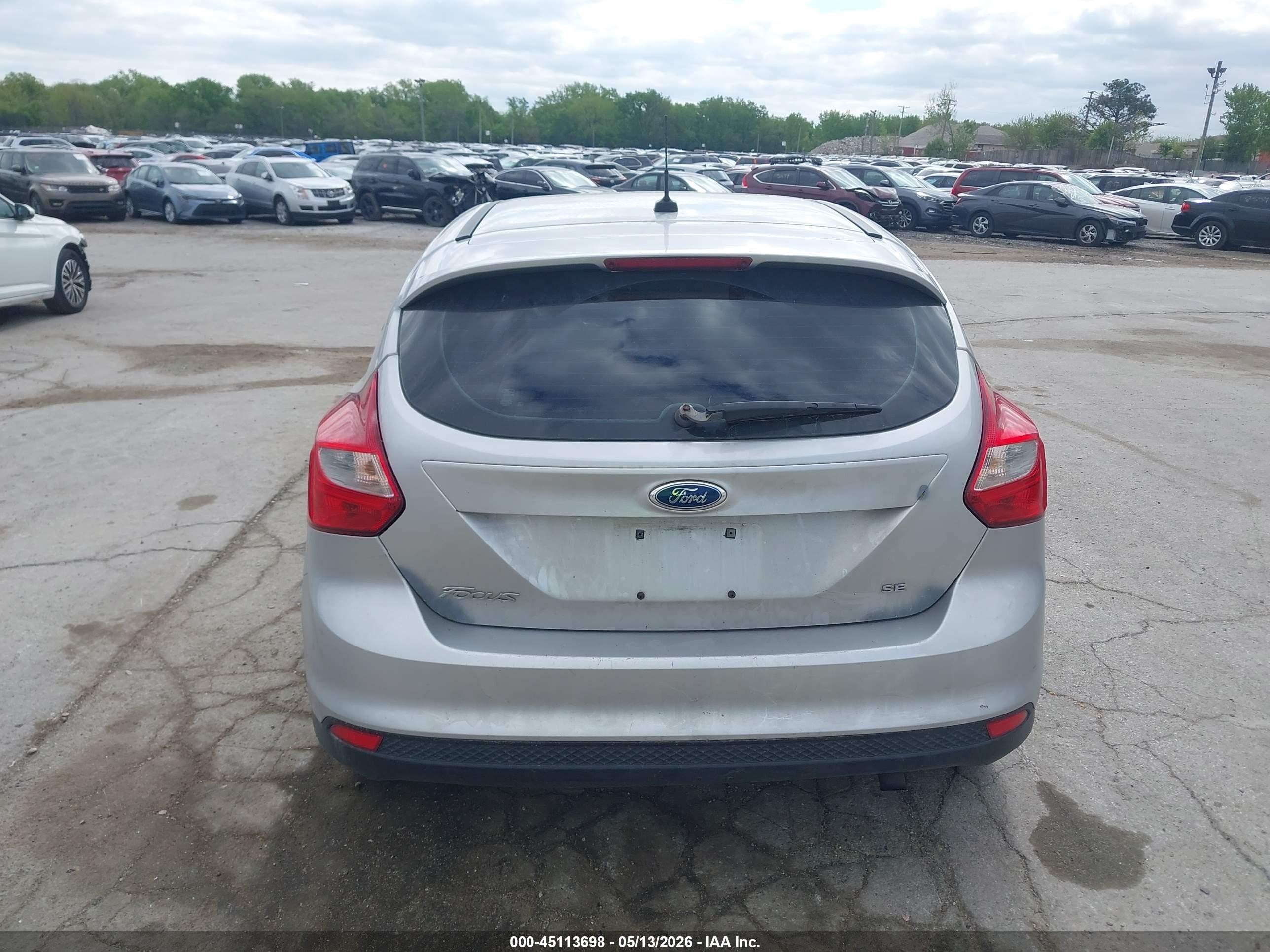 2012 Ford Focus Se Silver vin: 1FAHP3K21CL153526