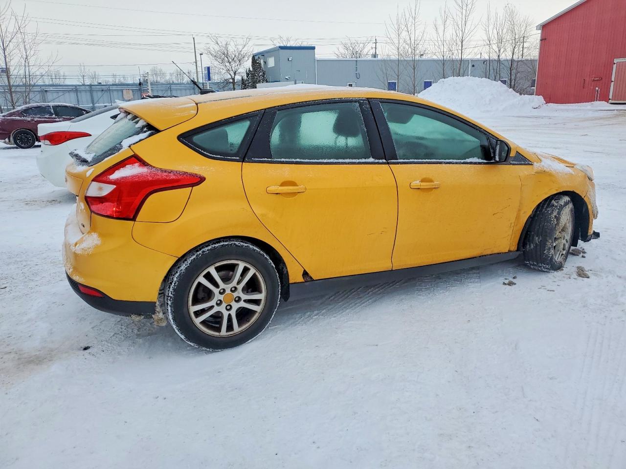 2012 Ford Focus Se Yellow vin: 1FAHP3K21CL171248