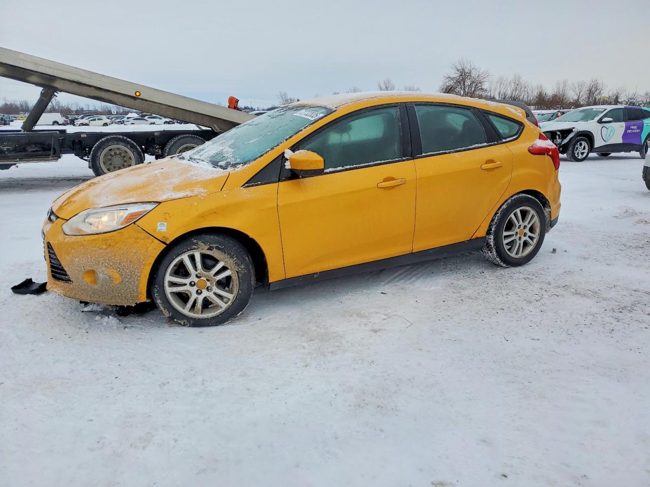 2012 Ford Focus Se Yellow vin: 1FAHP3K21CL171248