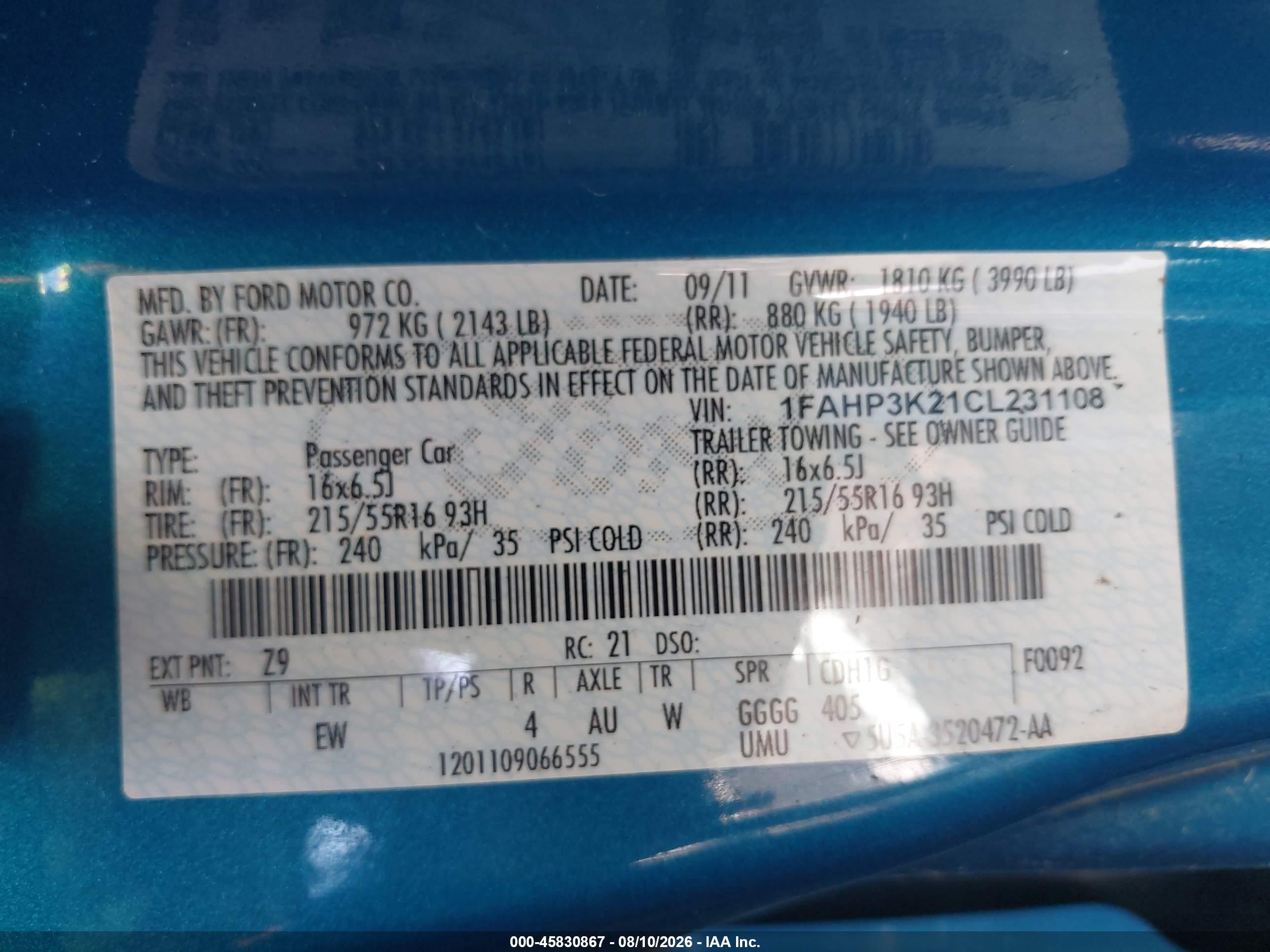 2012 Ford Focus Se Black vin: 1FAHP3K21CL231108