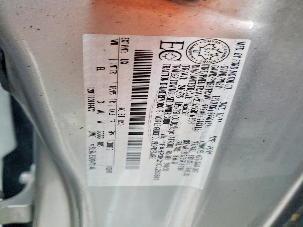 2012 Ford Focus Se Gray vin: 1FAHP3K21CL263881