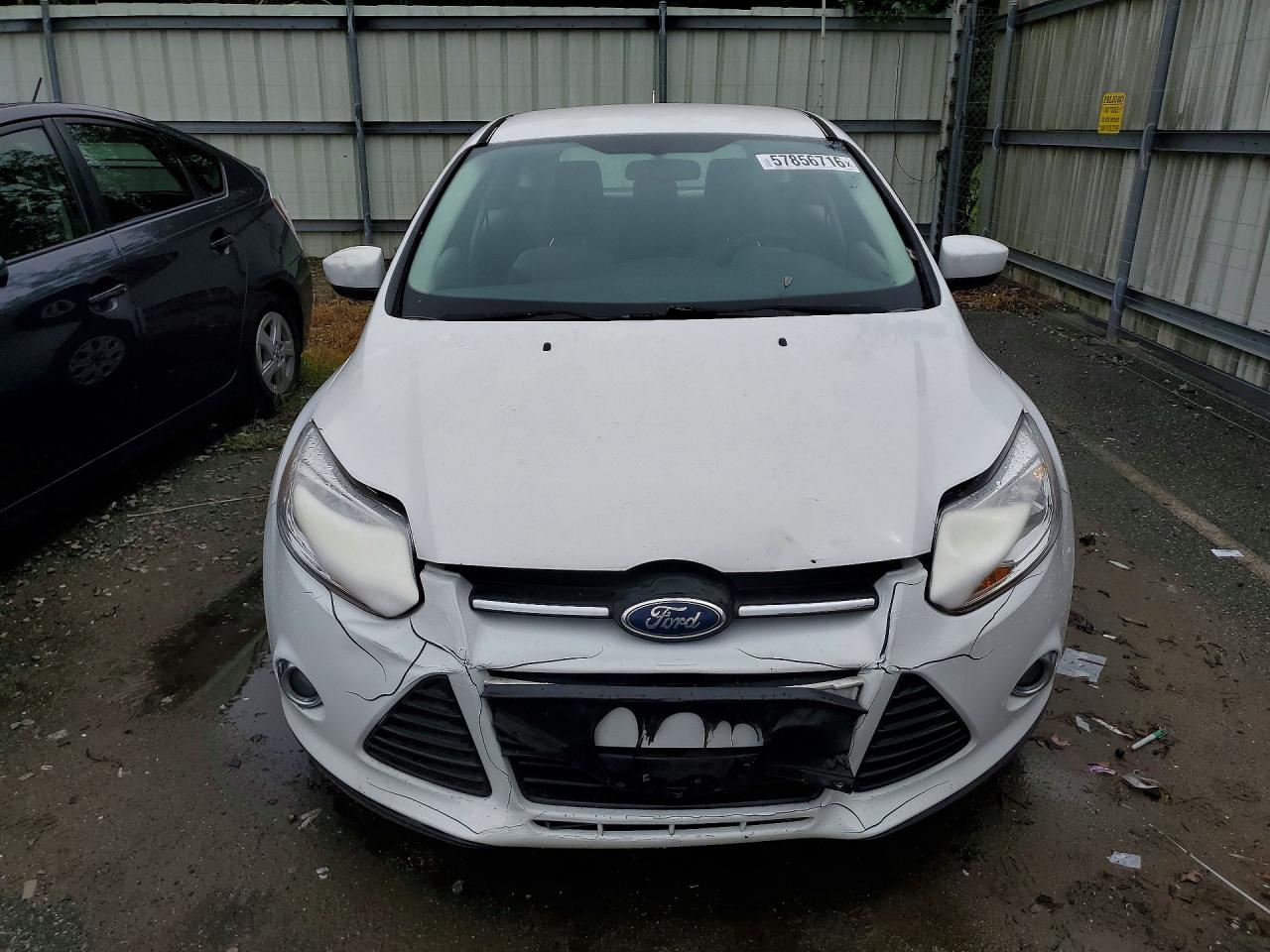 2012 Ford Focus Se White vin: 1FAHP3K21CL302940