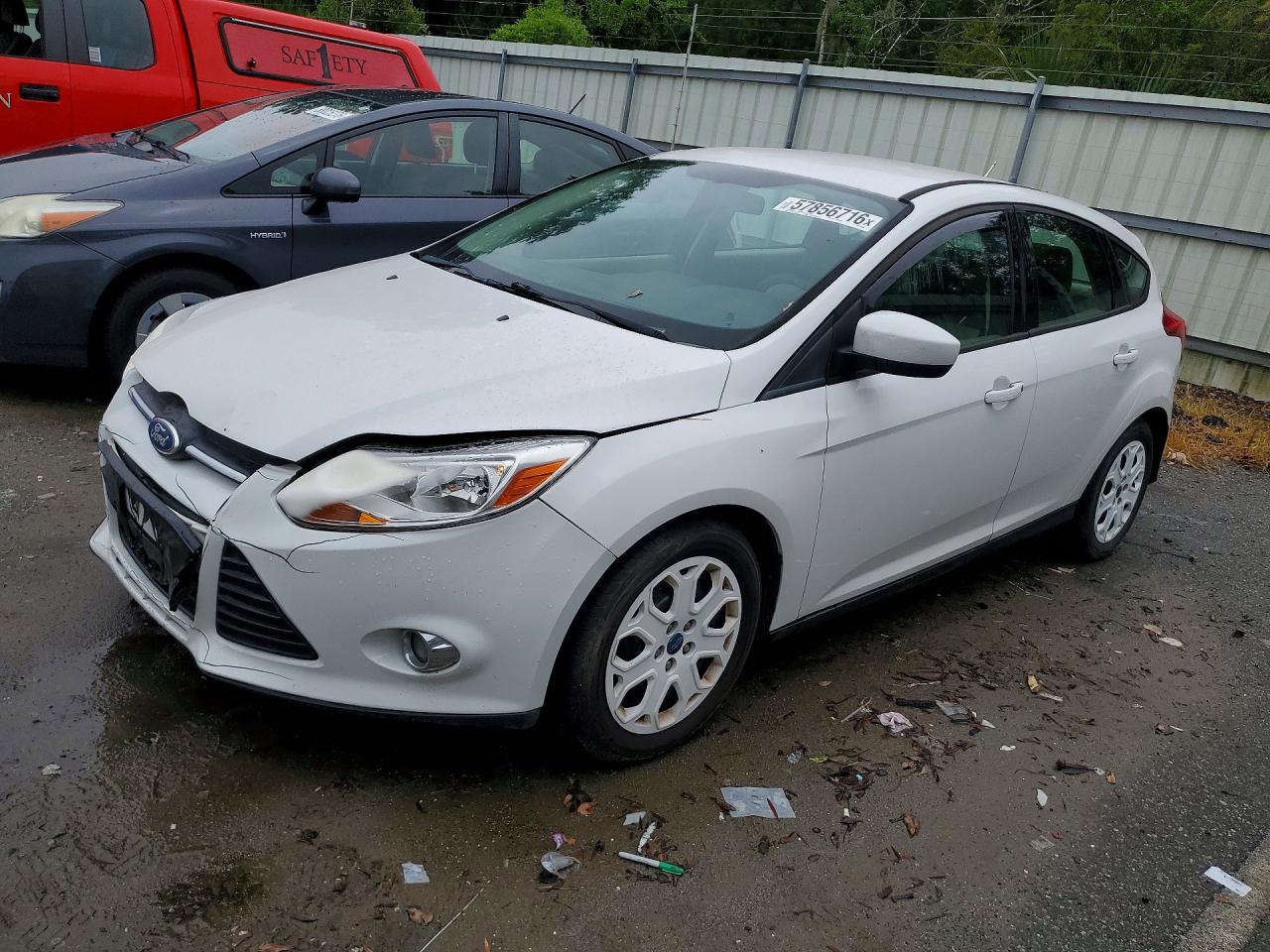 2012 Ford Focus Se White vin: 1FAHP3K21CL302940