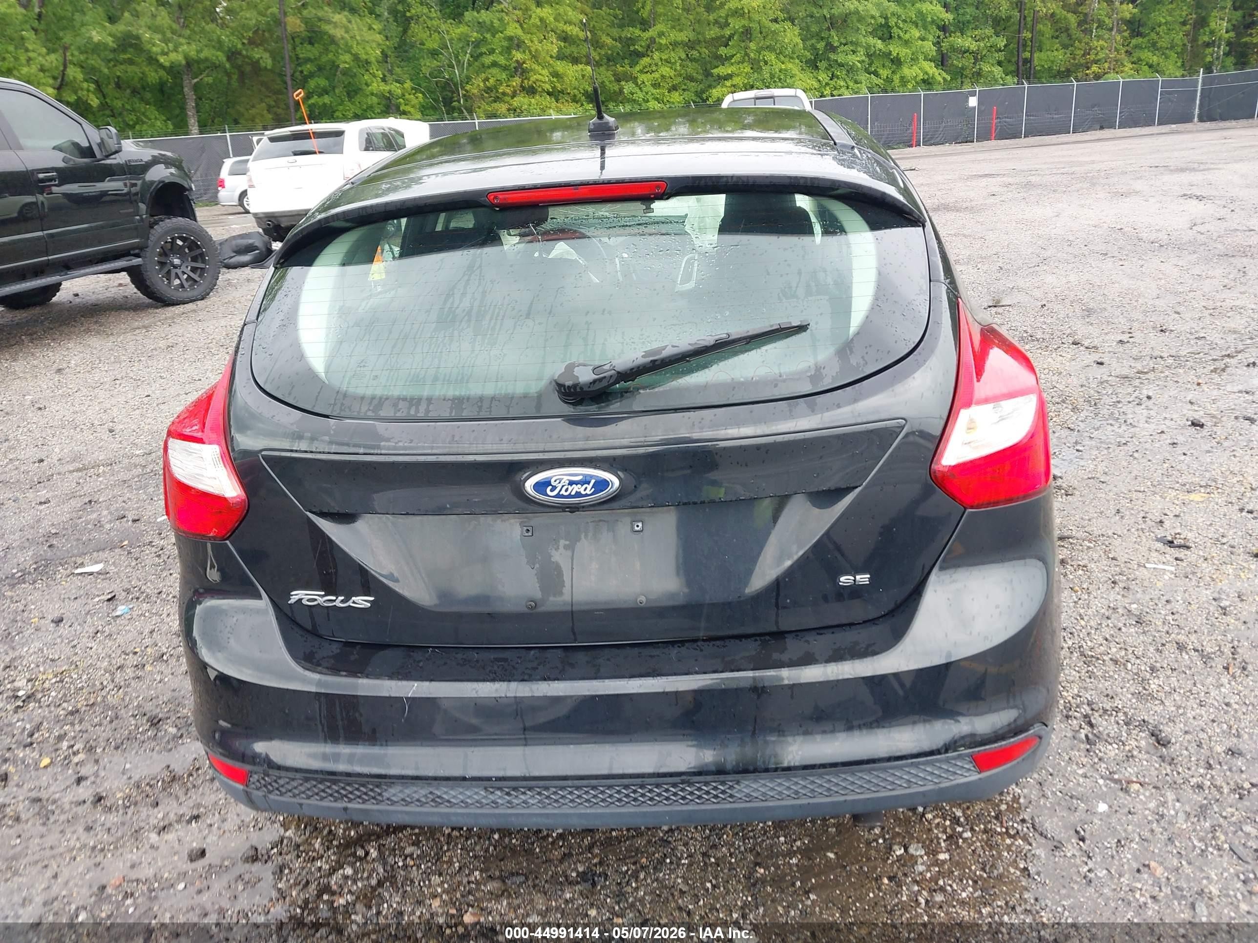 2012 Ford Focus Se Black vin: 1FAHP3K21CL318913