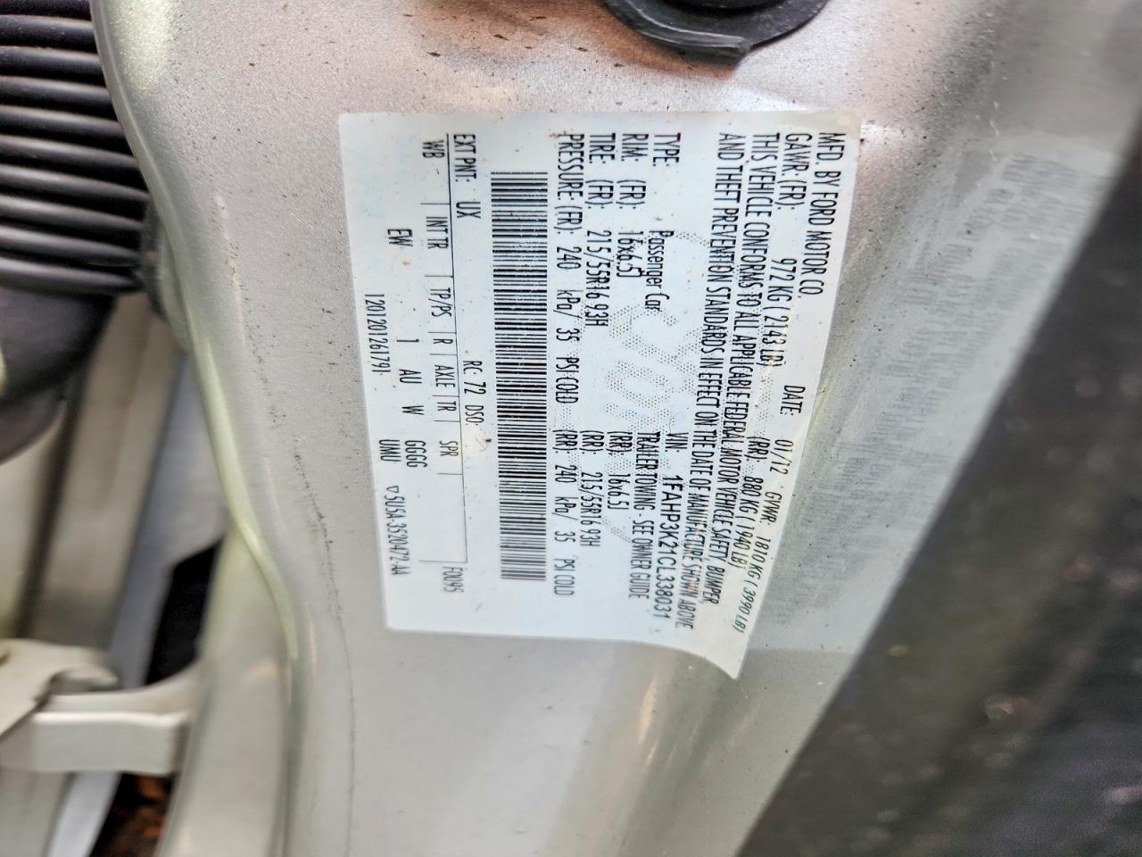 2012 Ford Focus Se Серебряный vin: 1FAHP3K21CL338031