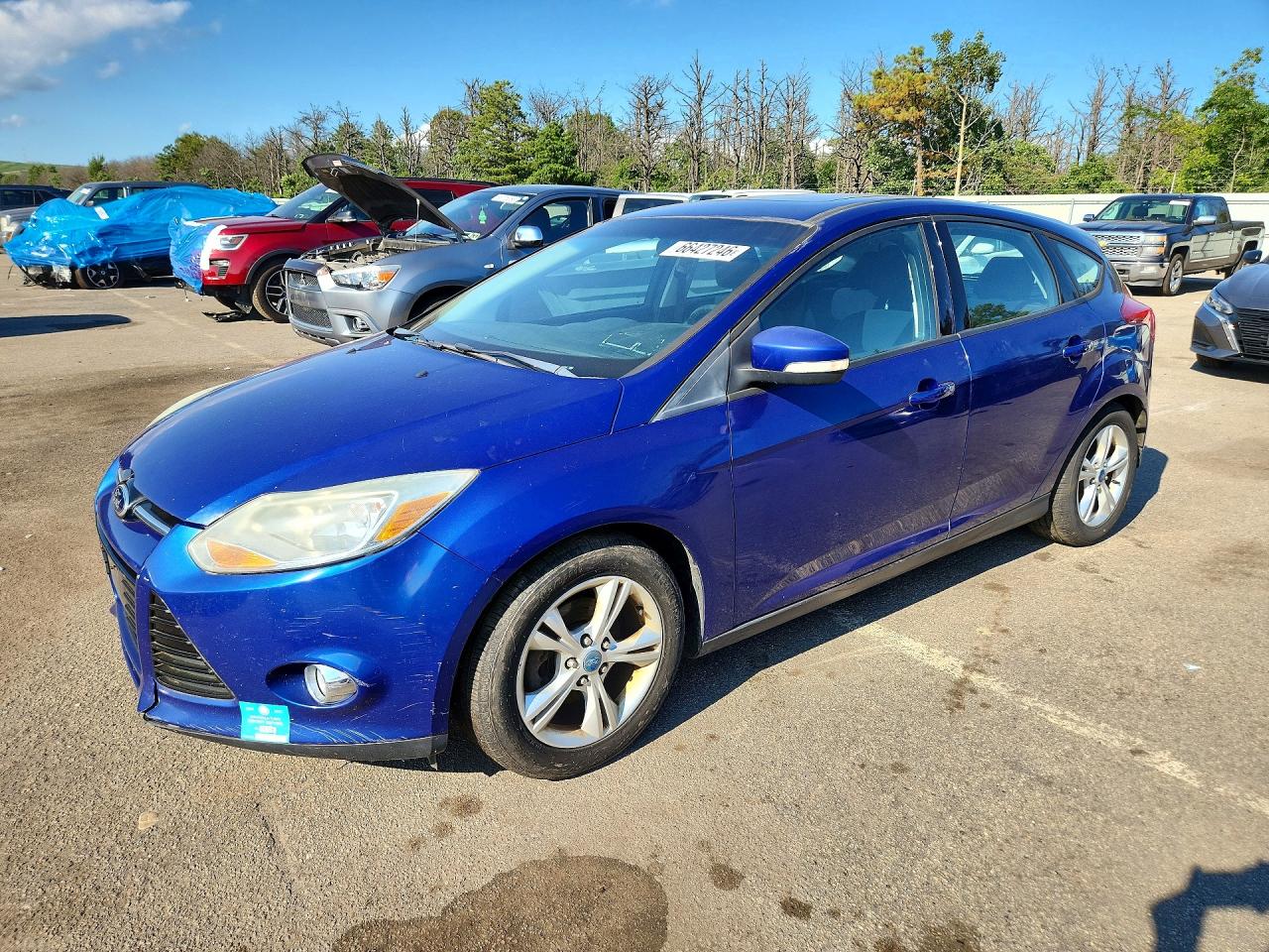 2012 Ford Focus Se Blue vin: 1FAHP3K21CL351782