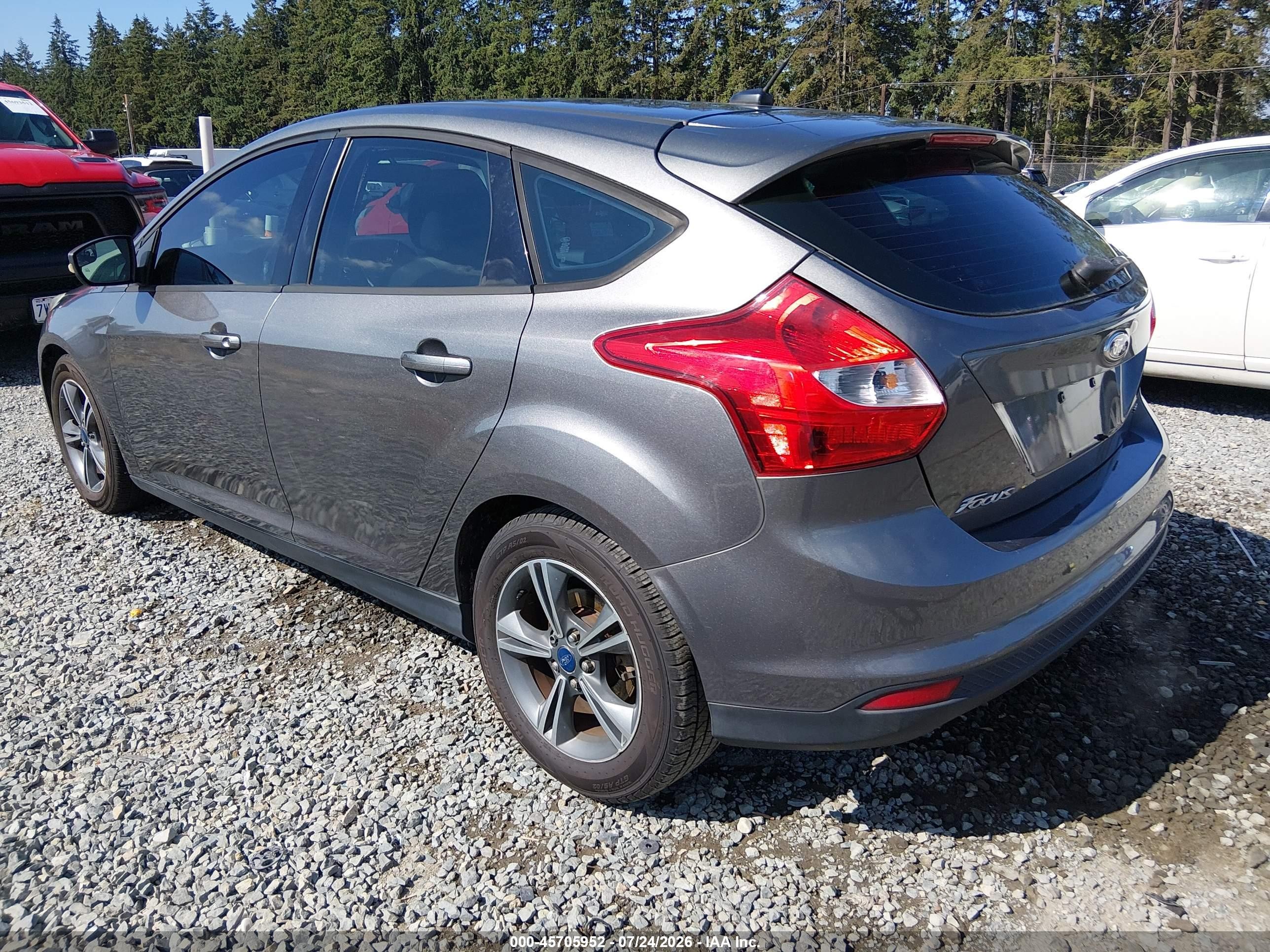 2012 Ford Focus Se Серый vin: 1FAHP3K21CL392610