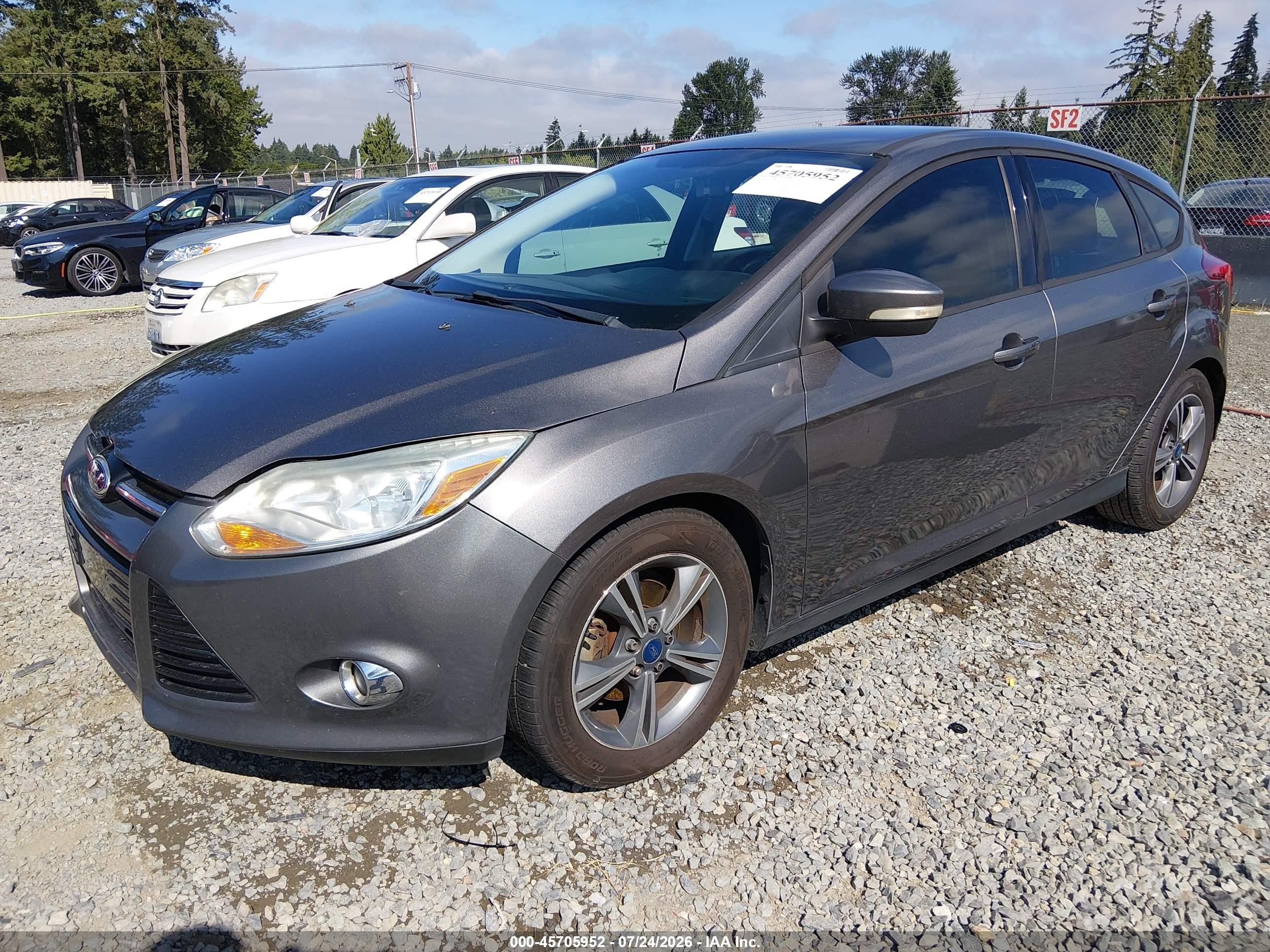 2012 Ford Focus Se Серый vin: 1FAHP3K21CL392610