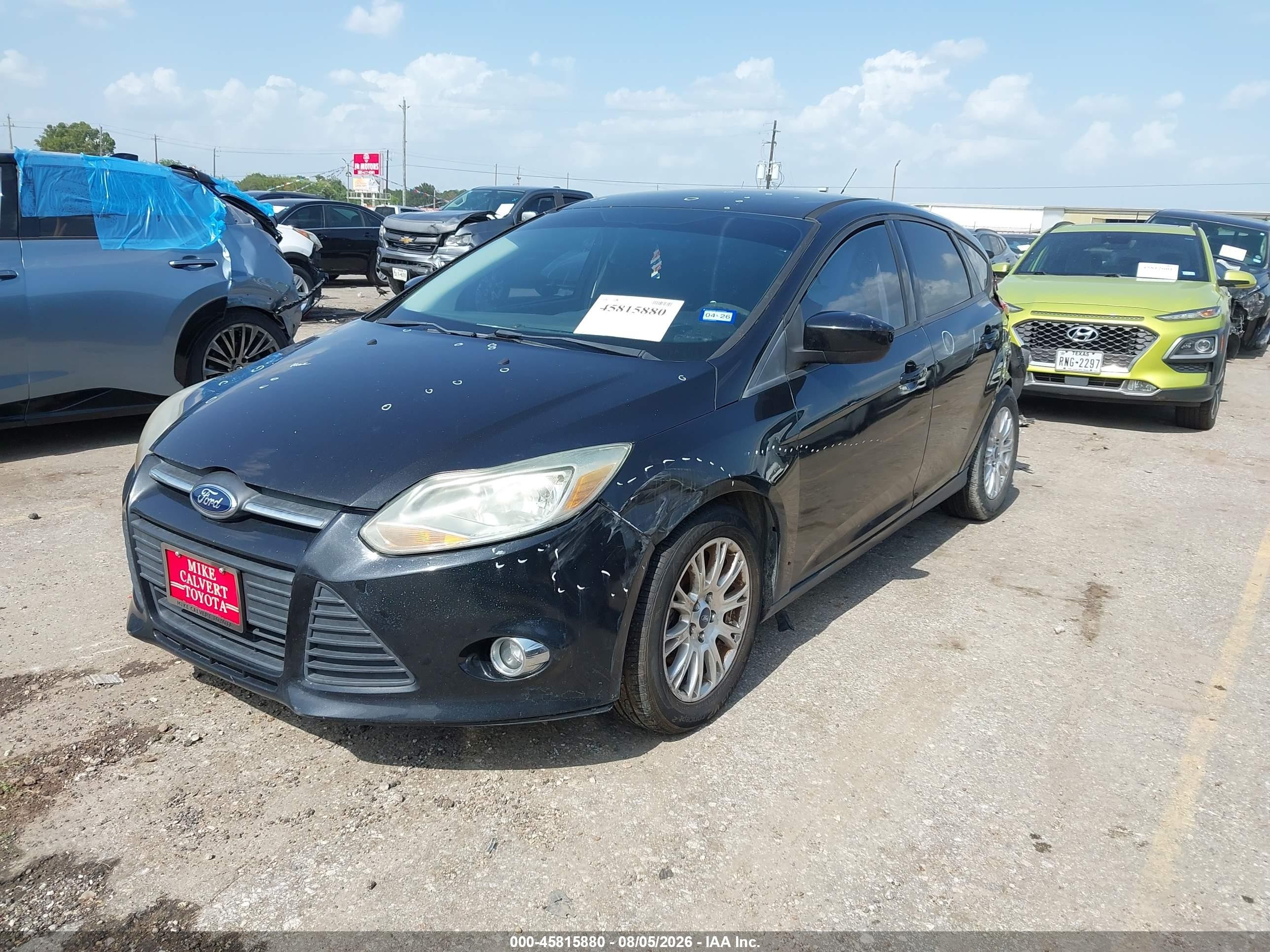2012 Ford Focus Se Black vin: 1FAHP3K21CL437190