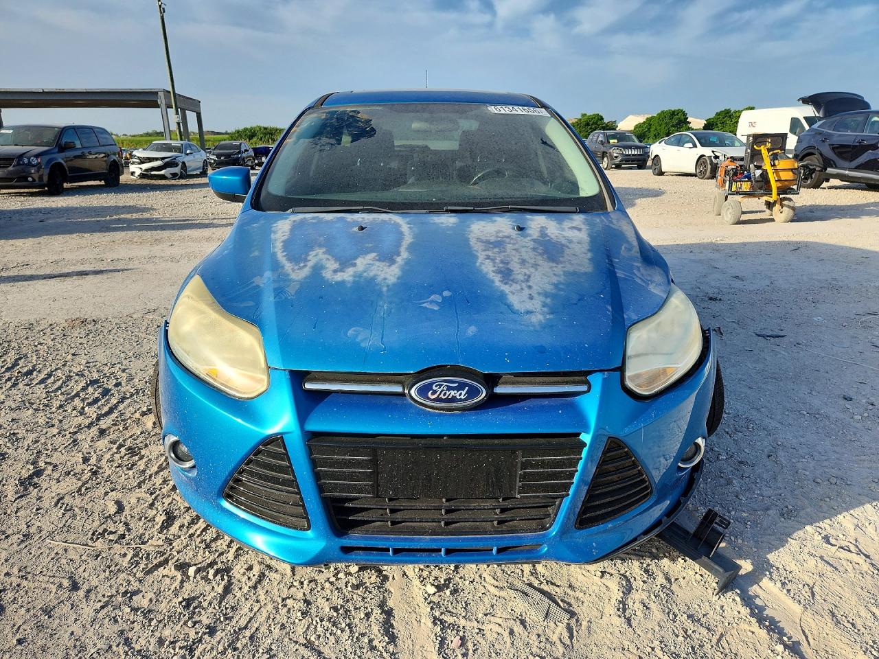 2012 Ford Focus Se Blue vin: 1FAHP3K22CL161036