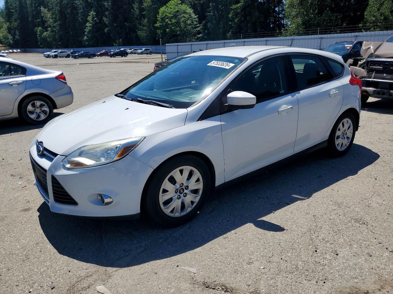 2012 Ford Focus Se White vin: 1FAHP3K22CL206802