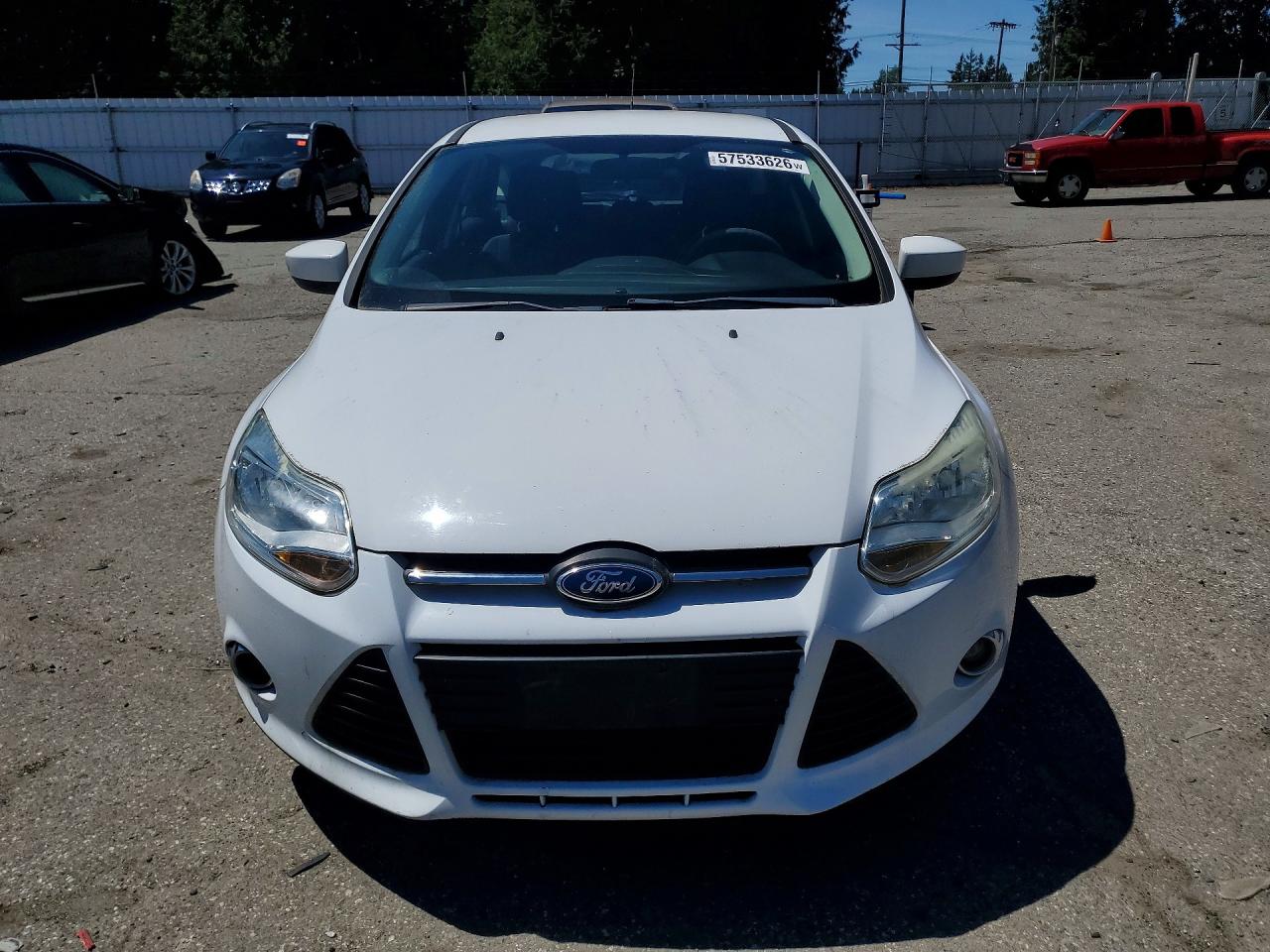 2012 Ford Focus Se White vin: 1FAHP3K22CL206802