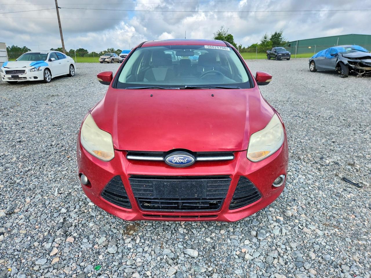 2012 Ford Focus Se Красный vin: 1FAHP3K22CL213295
