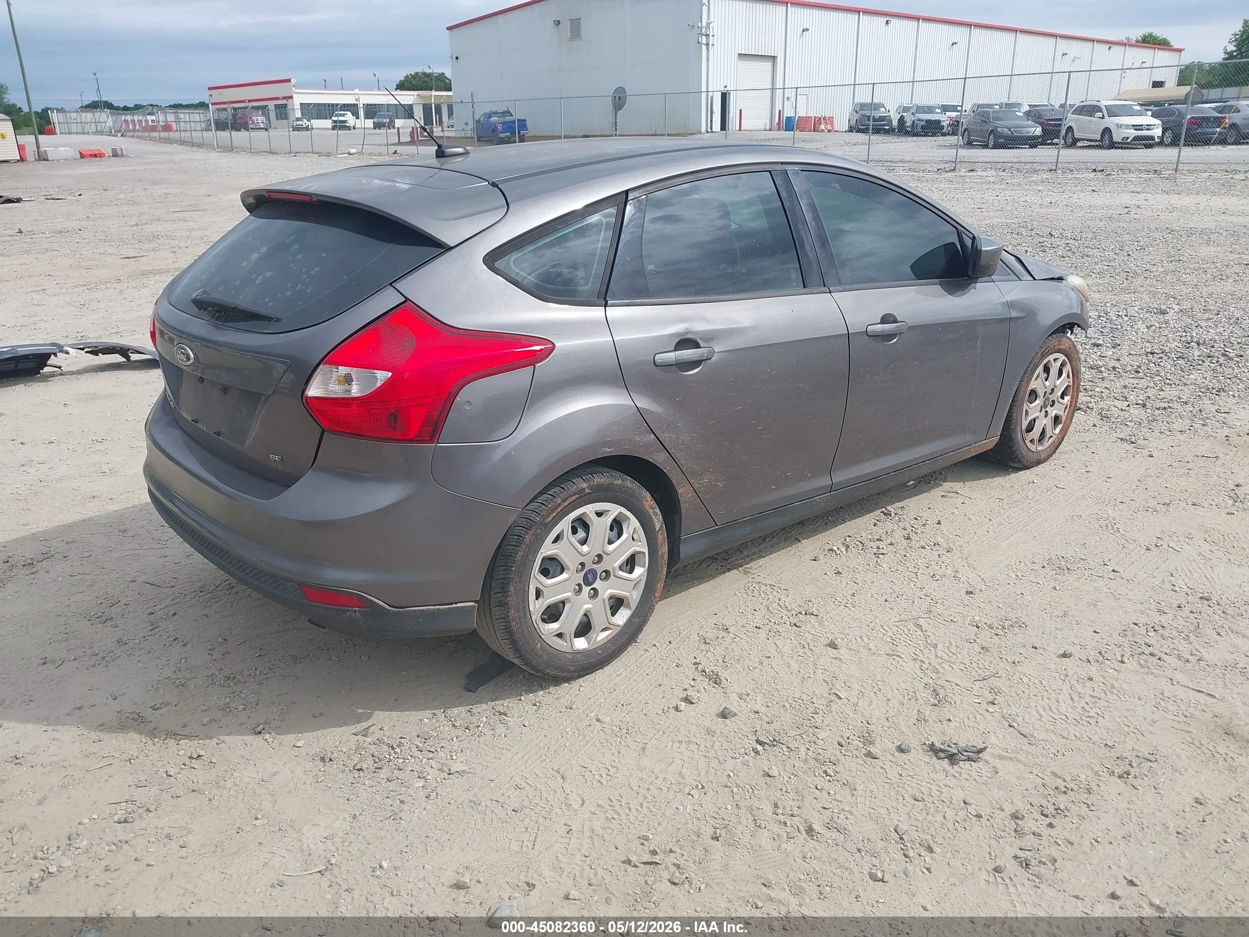 2012 Ford Focus Se Серый vin: 1FAHP3K22CL232123