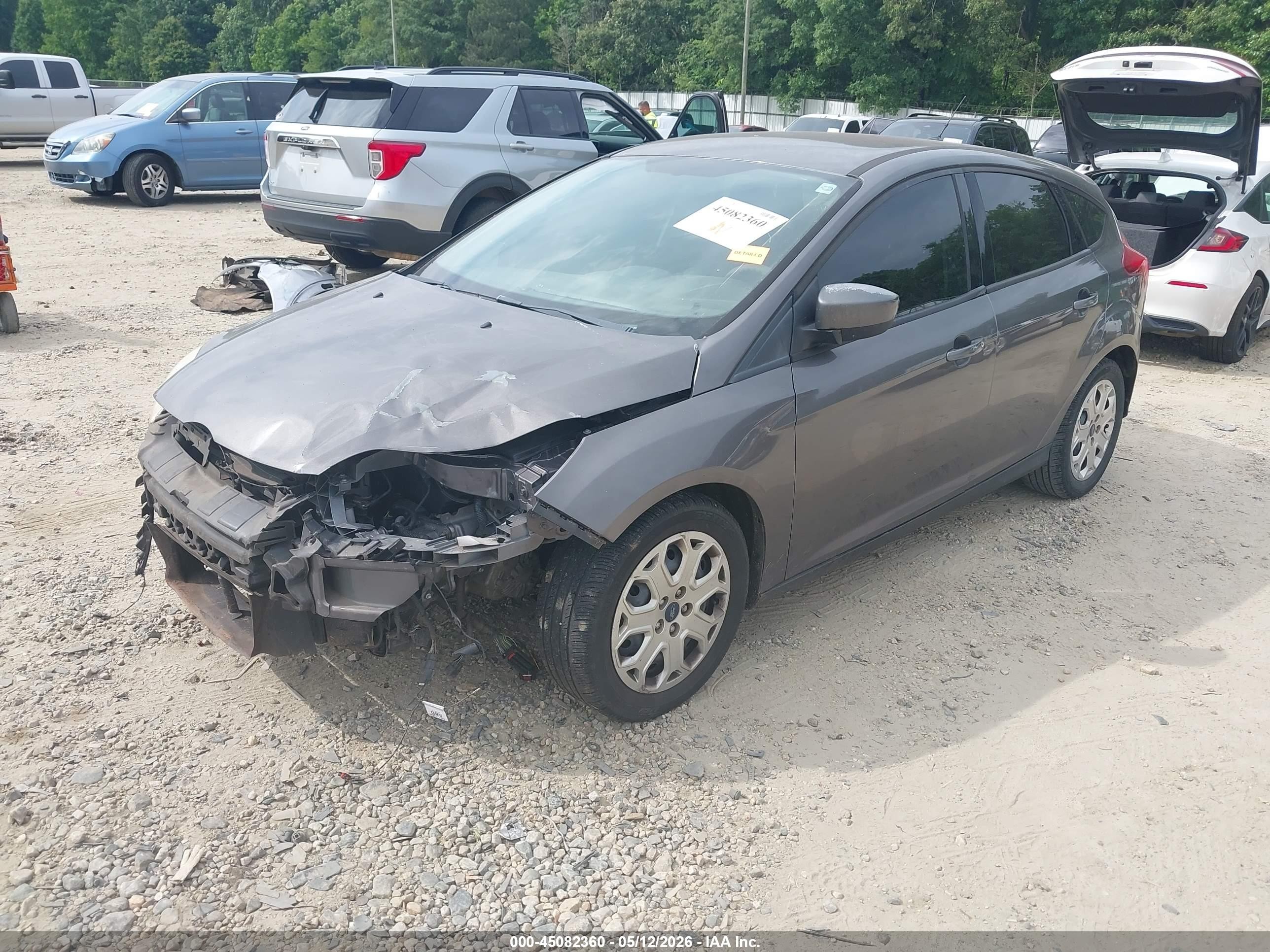 2012 Ford Focus Se Серый vin: 1FAHP3K22CL232123