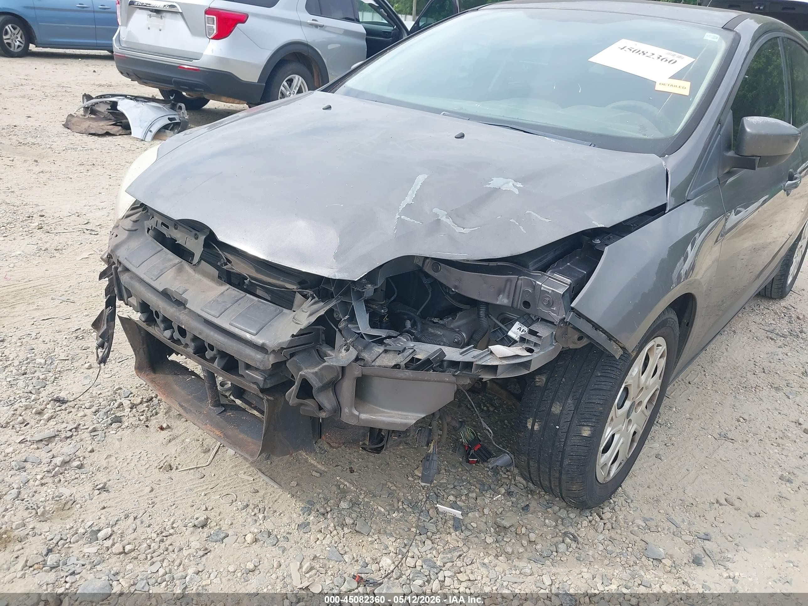 2012 Ford Focus Se Серый vin: 1FAHP3K22CL232123