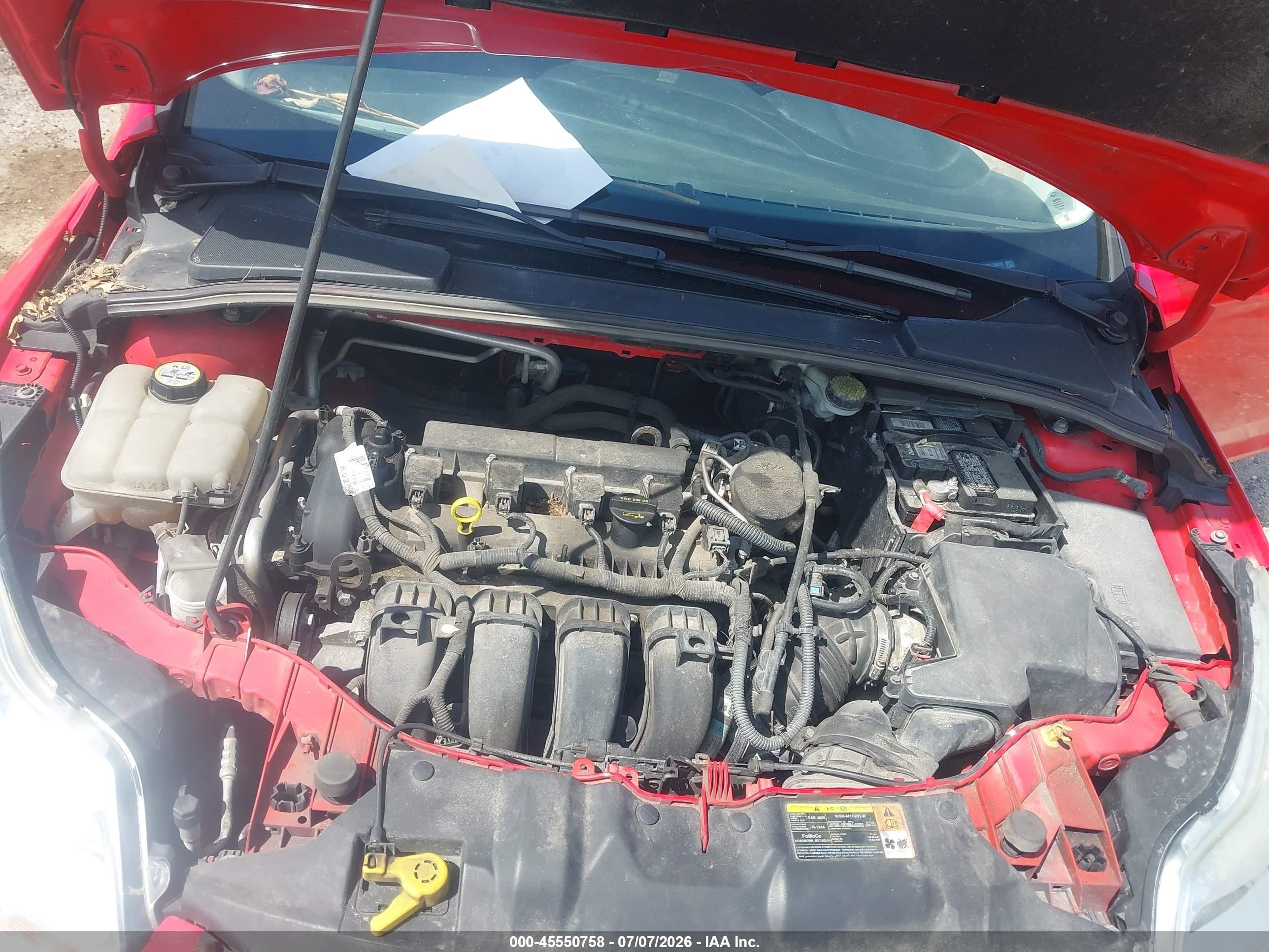 2012 Ford Focus Se Красный vin: 1FAHP3K22CL236429