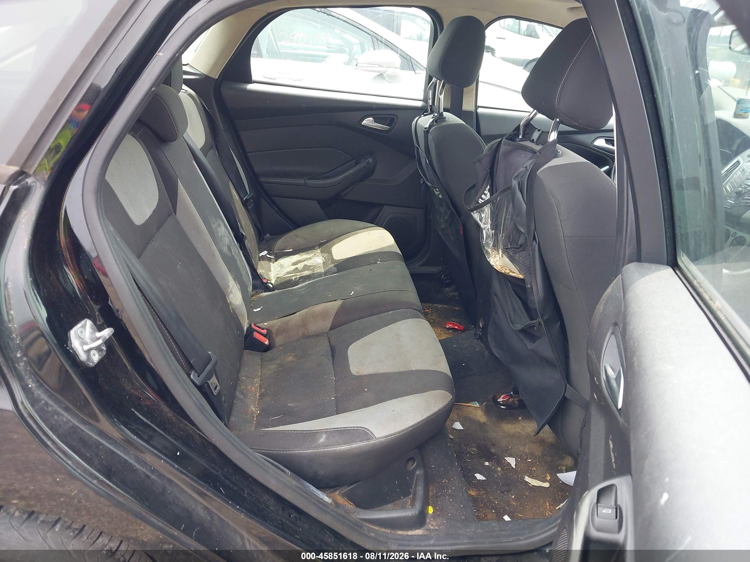 2012 Ford Focus Se Черный vin: 1FAHP3K22CL260066