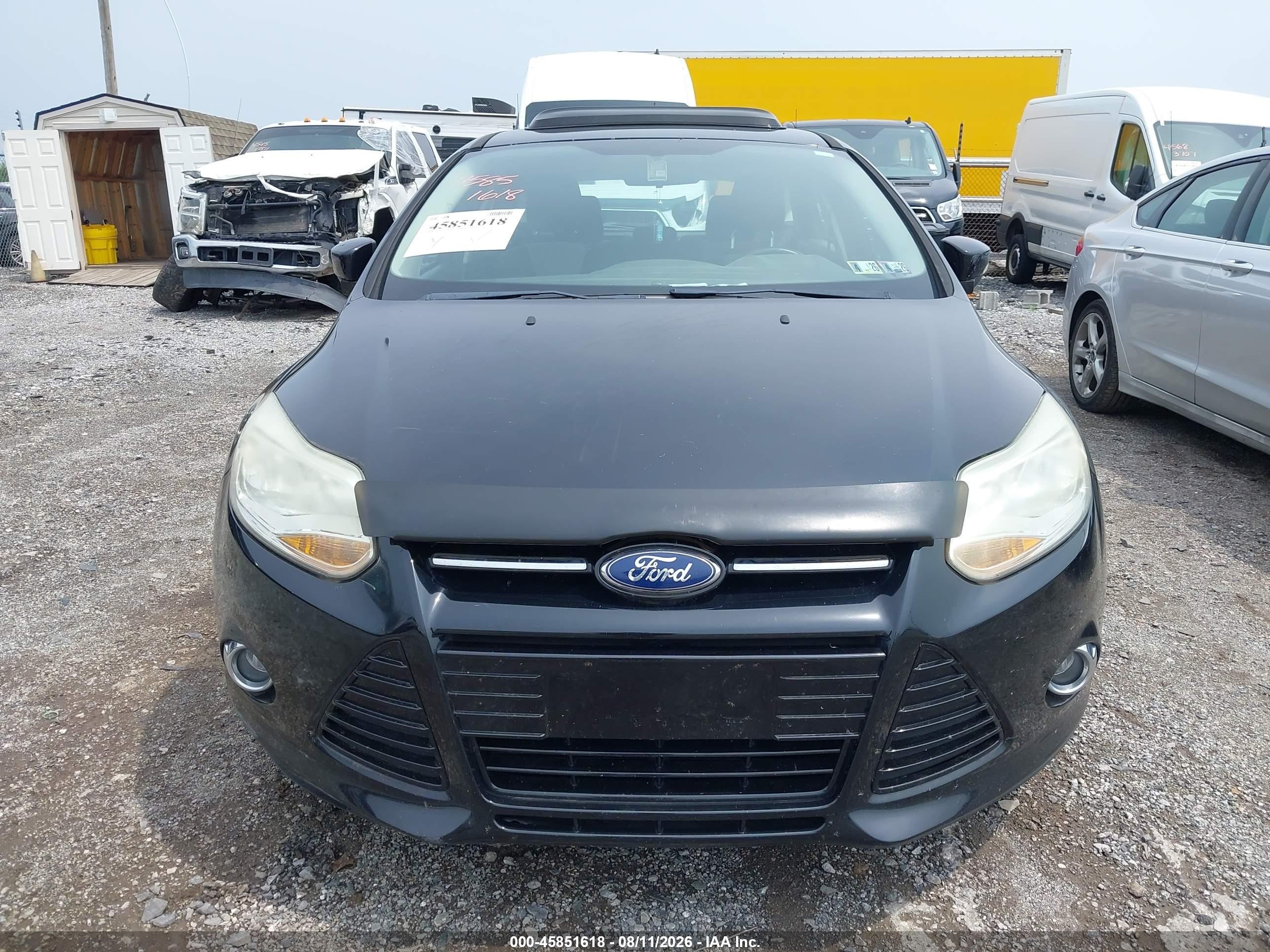 2012 Ford Focus Se Черный vin: 1FAHP3K22CL260066