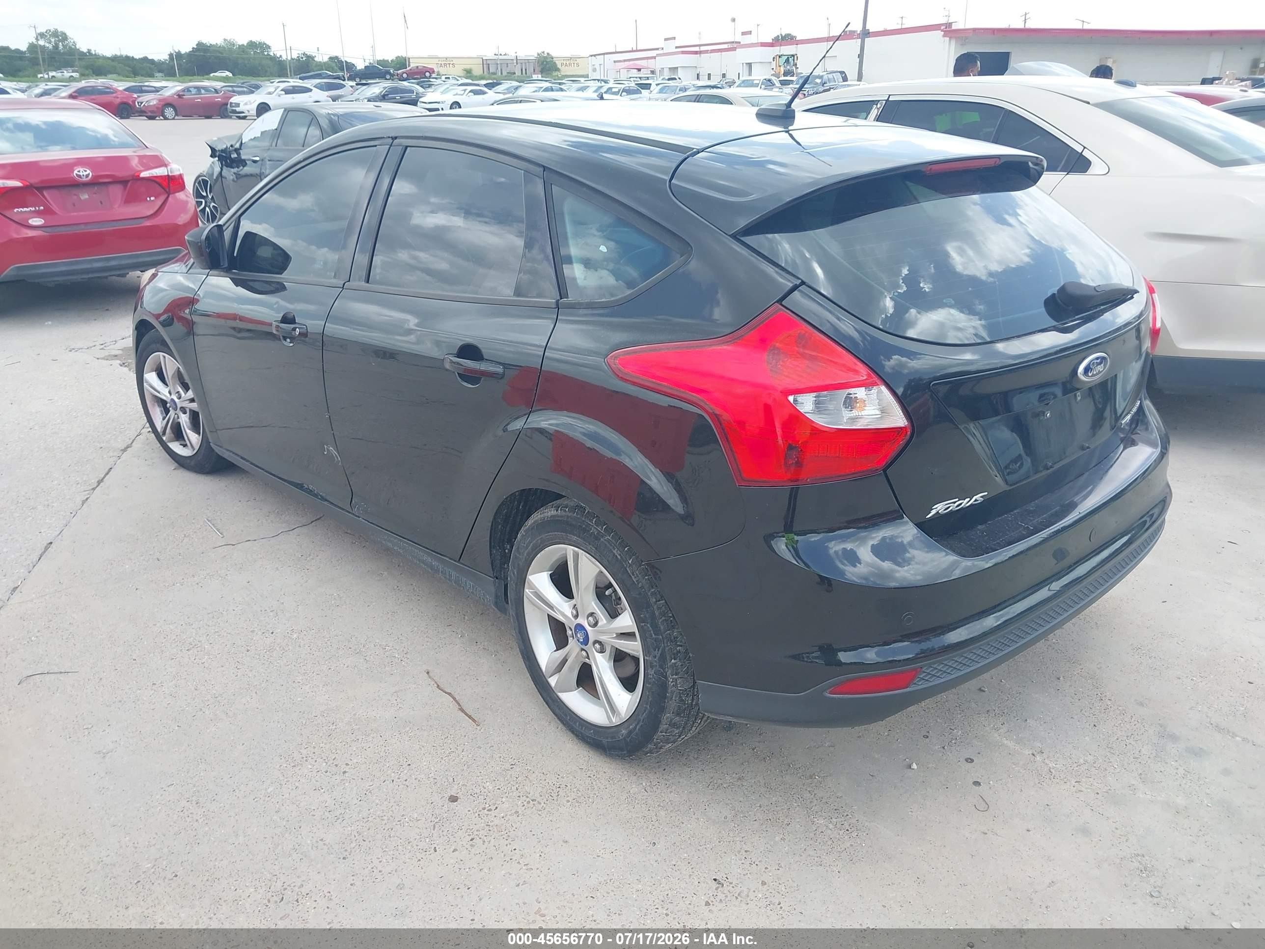 2012 Ford Focus Se Black vin: 1FAHP3K22CL284285