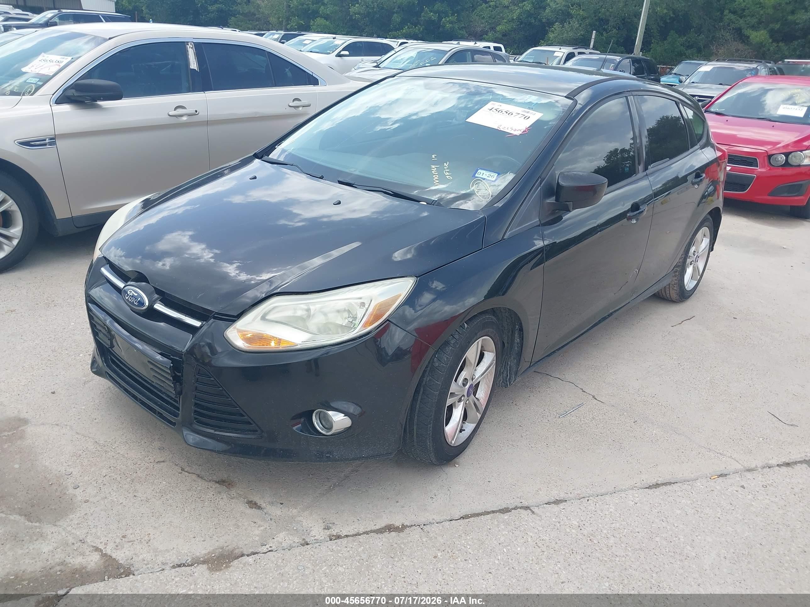 2012 Ford Focus Se Black vin: 1FAHP3K22CL284285