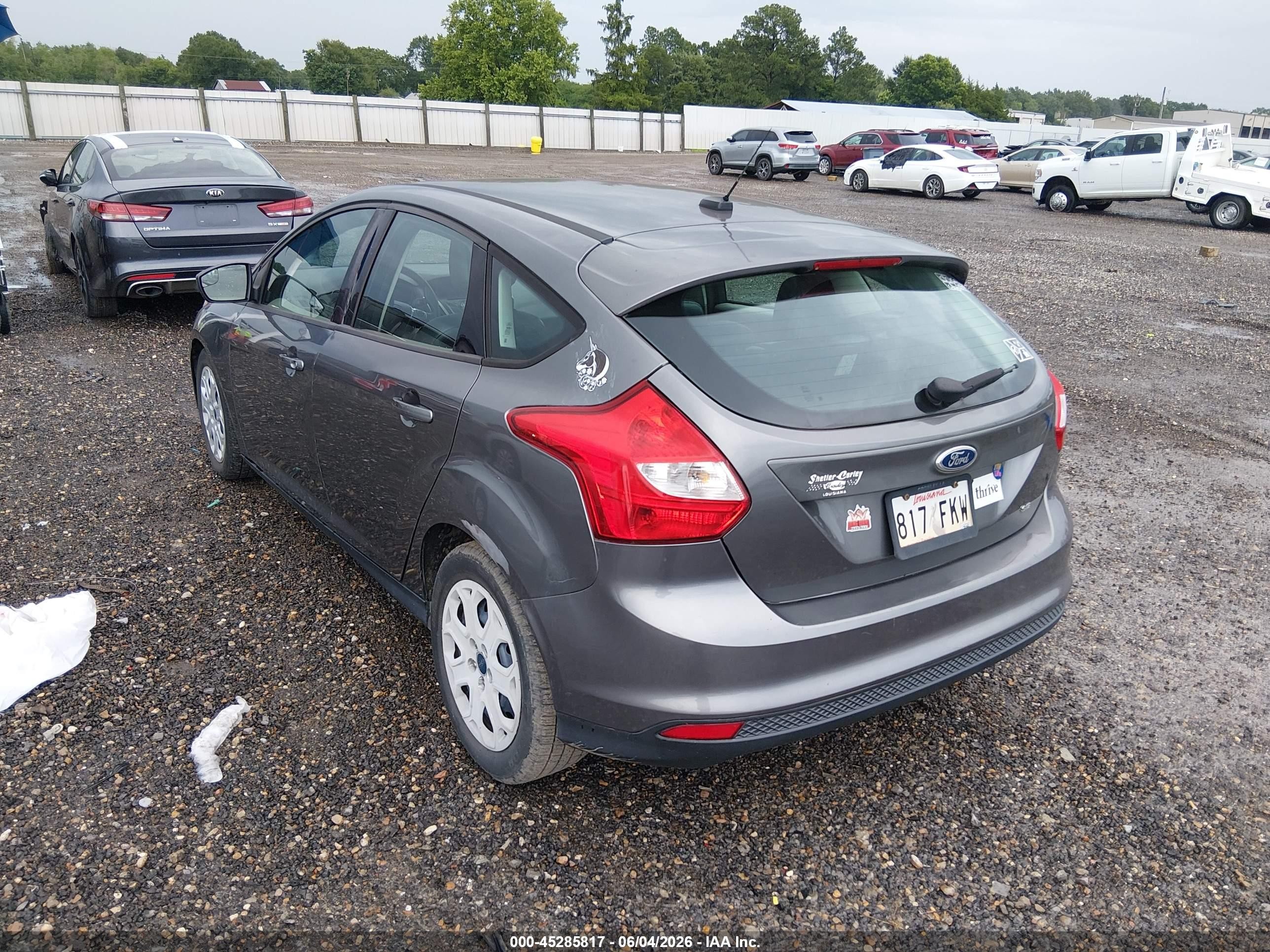 2012 Ford Focus Se Gray vin: 1FAHP3K22CL308357