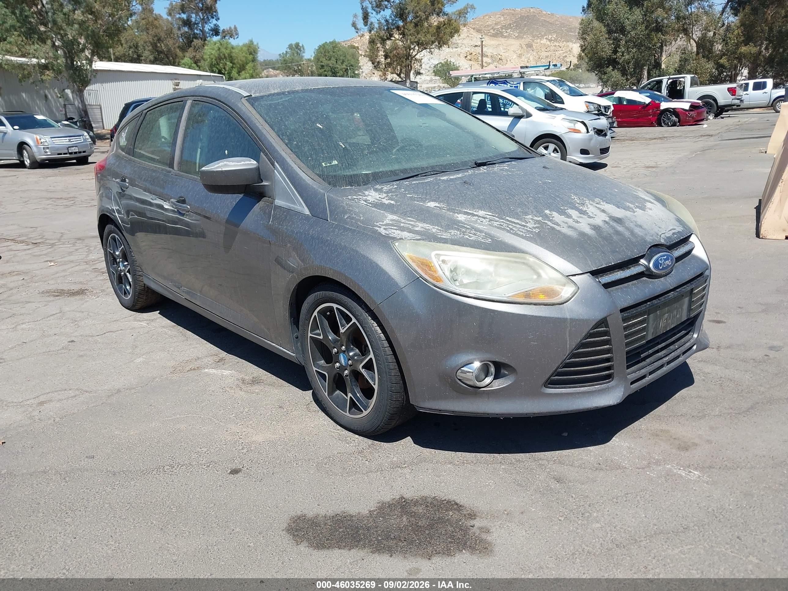 2012 Ford Focus Se Серый vin: 1FAHP3K22CL314255
