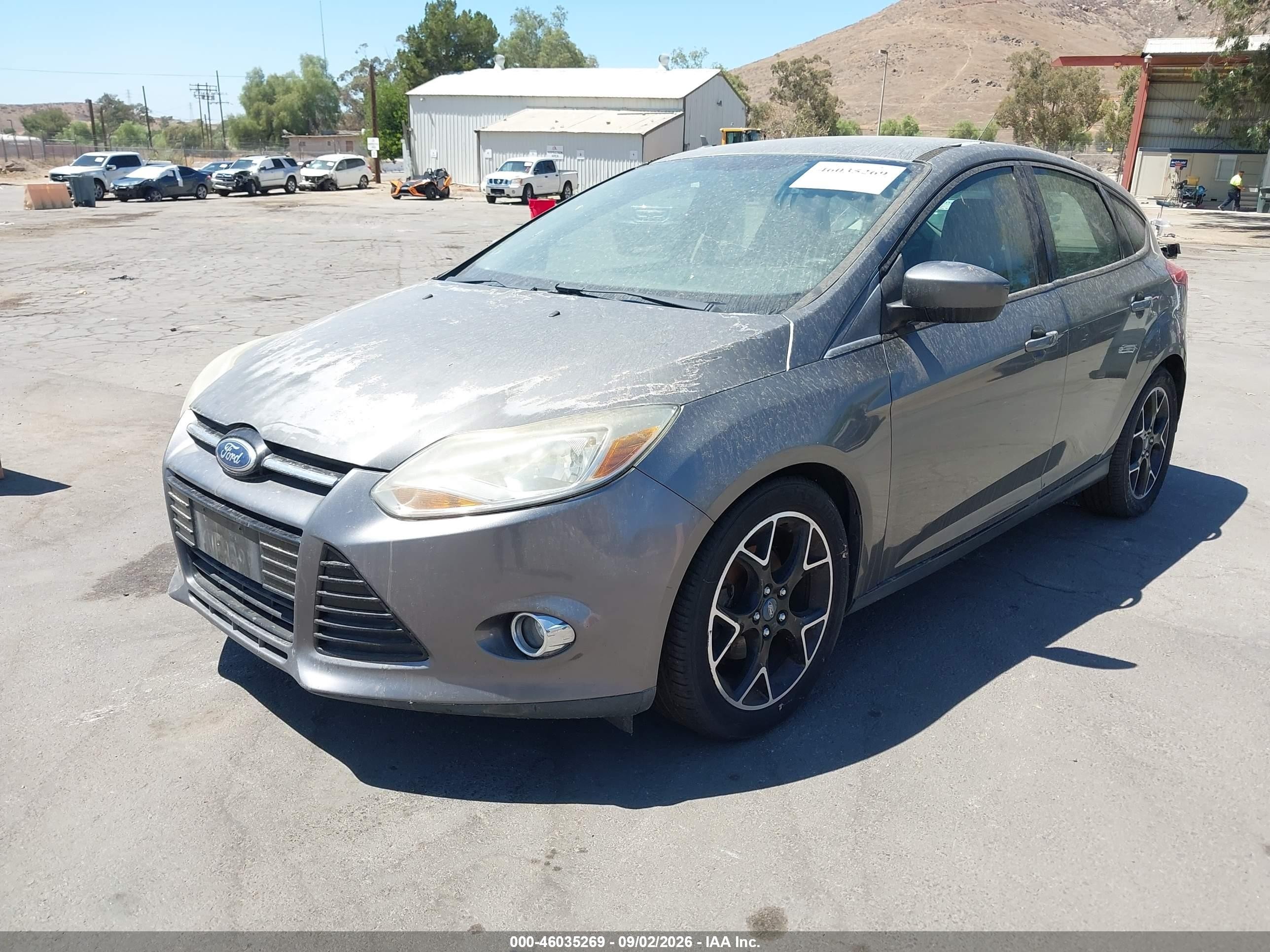 2012 Ford Focus Se Серый vin: 1FAHP3K22CL314255