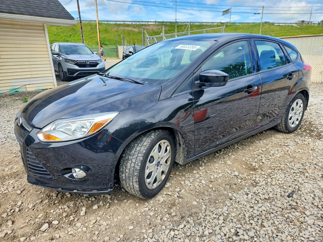 2012 Ford Focus Se Black vin: 1FAHP3K22CL434119