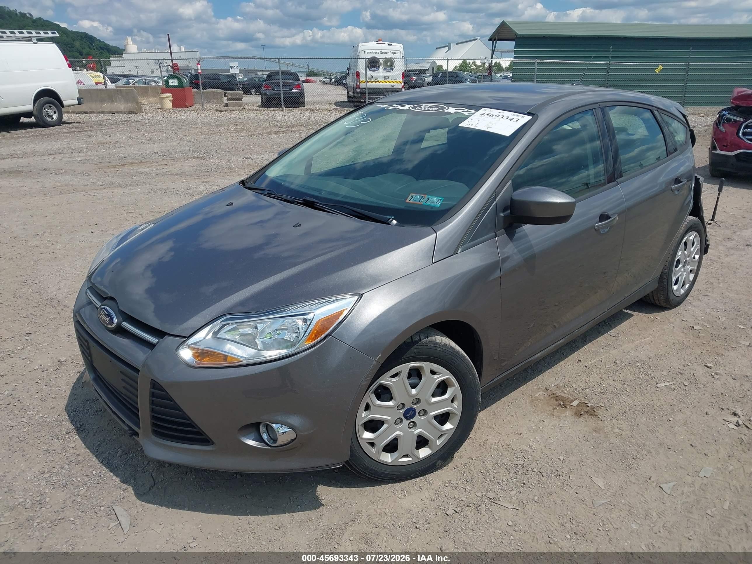 2012 Ford Focus Se Серый vin: 1FAHP3K22CL448313
