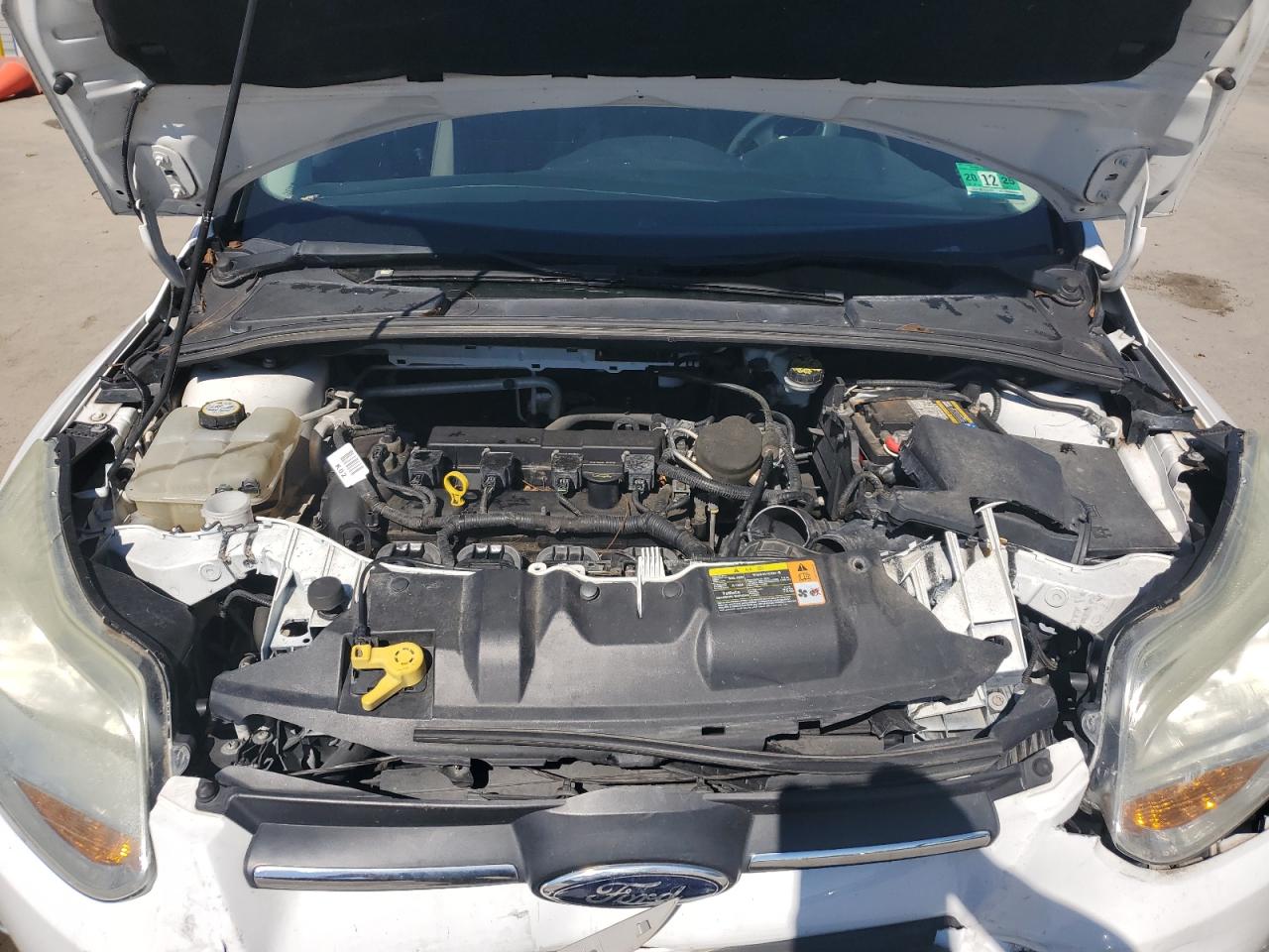 2012 Ford Focus Se White vin: 1FAHP3K22CL455343