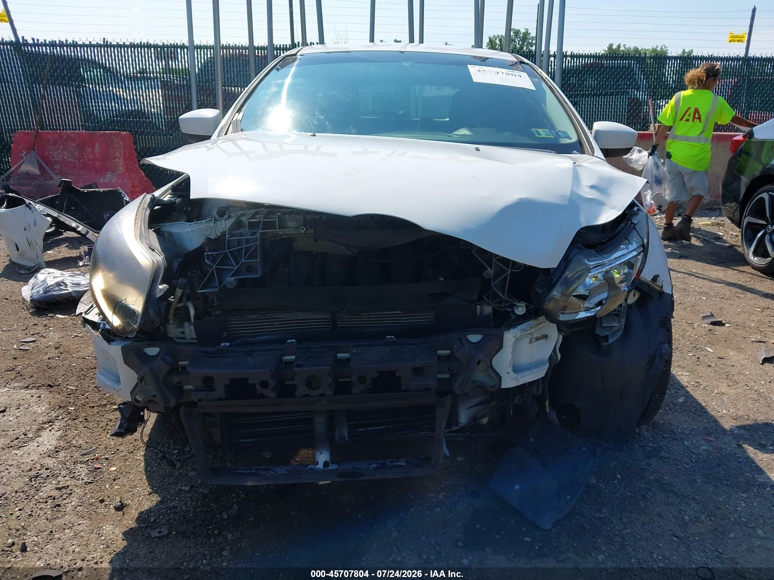 2012 Ford Focus Se White vin: 1FAHP3K23CL182414