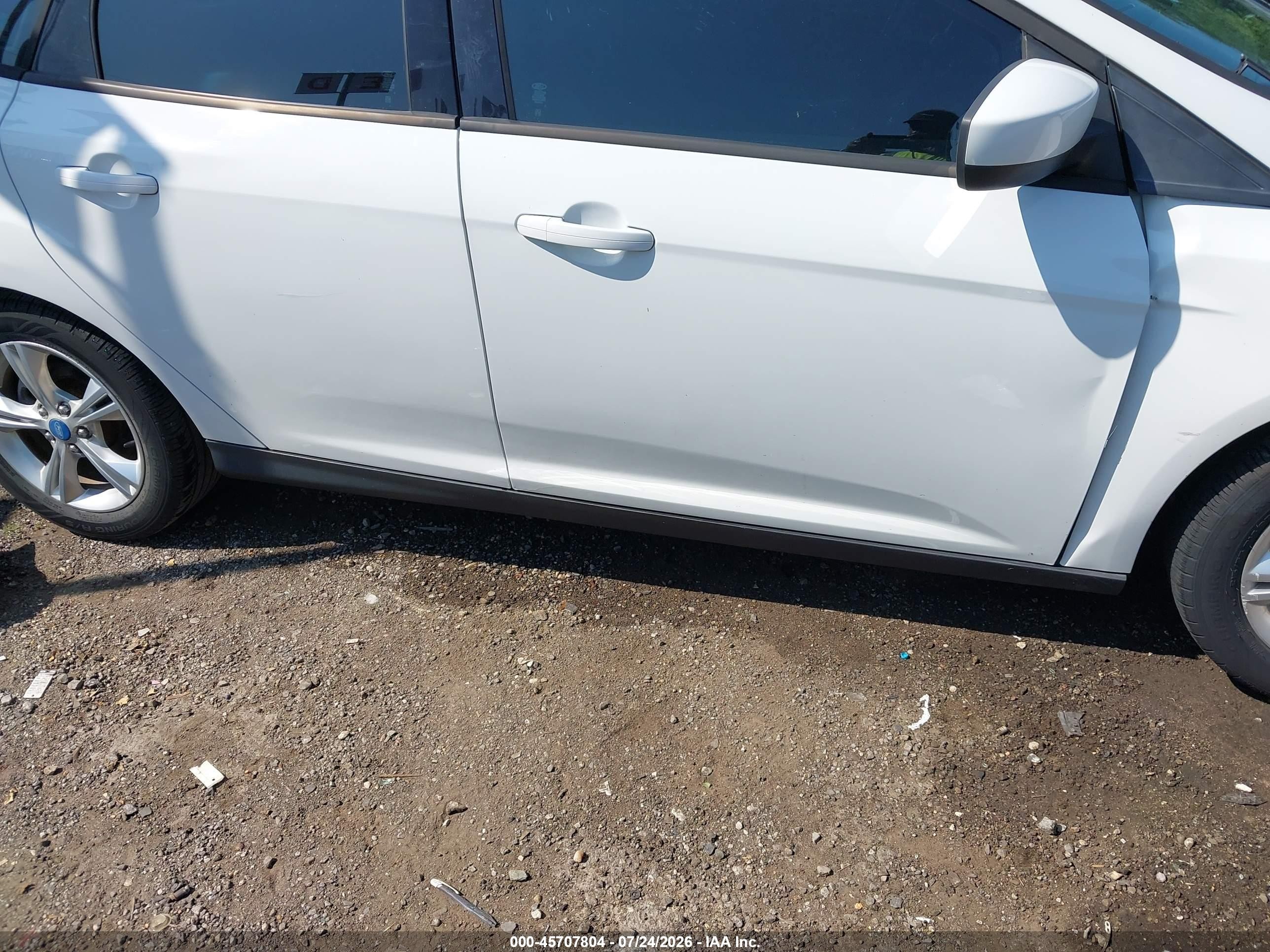 2012 Ford Focus Se White vin: 1FAHP3K23CL182414