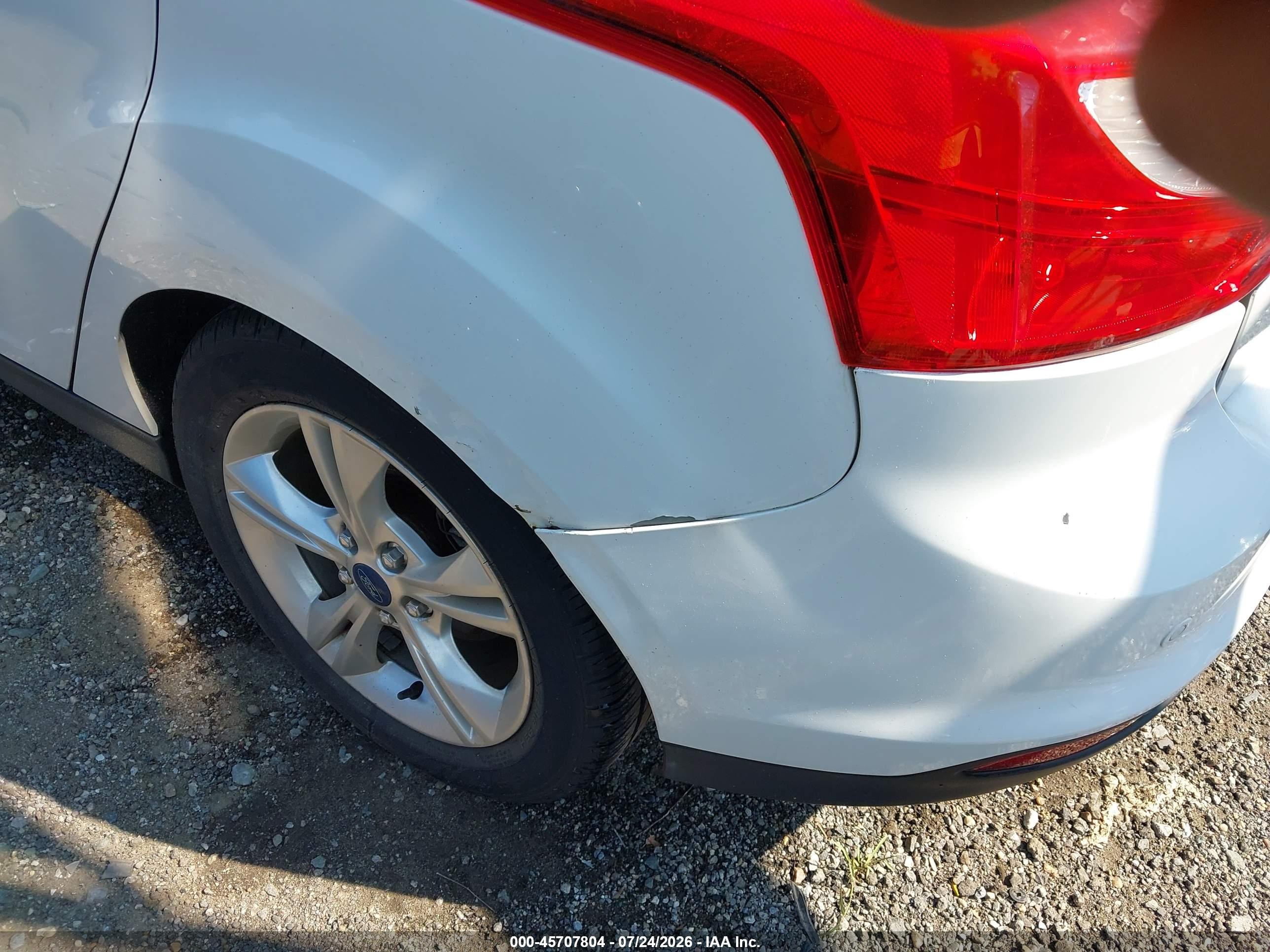 2012 Ford Focus Se White vin: 1FAHP3K23CL182414
