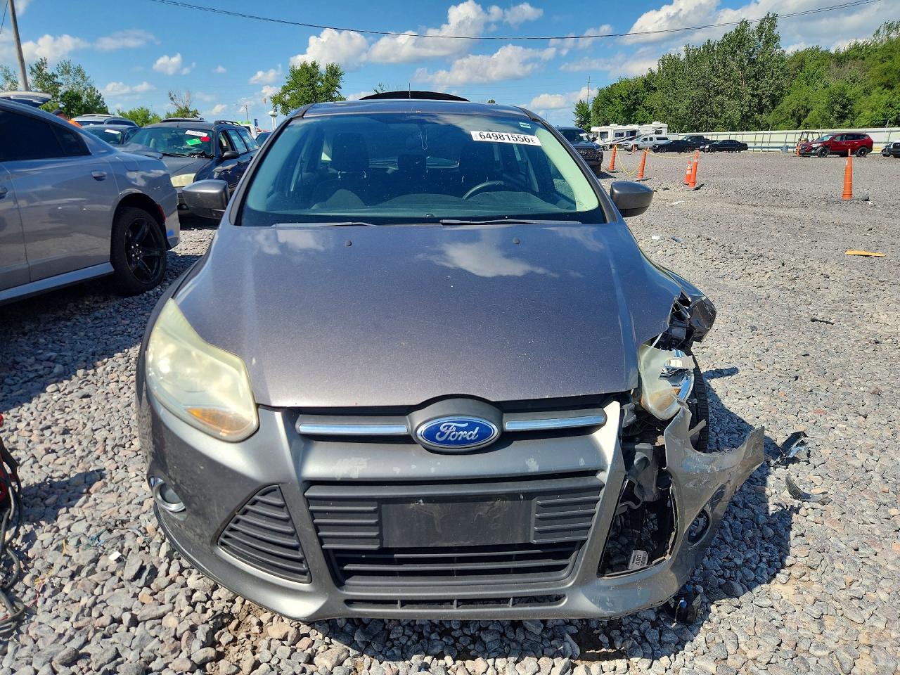 2012 Ford Focus Se Gray vin: 1FAHP3K23CL206064