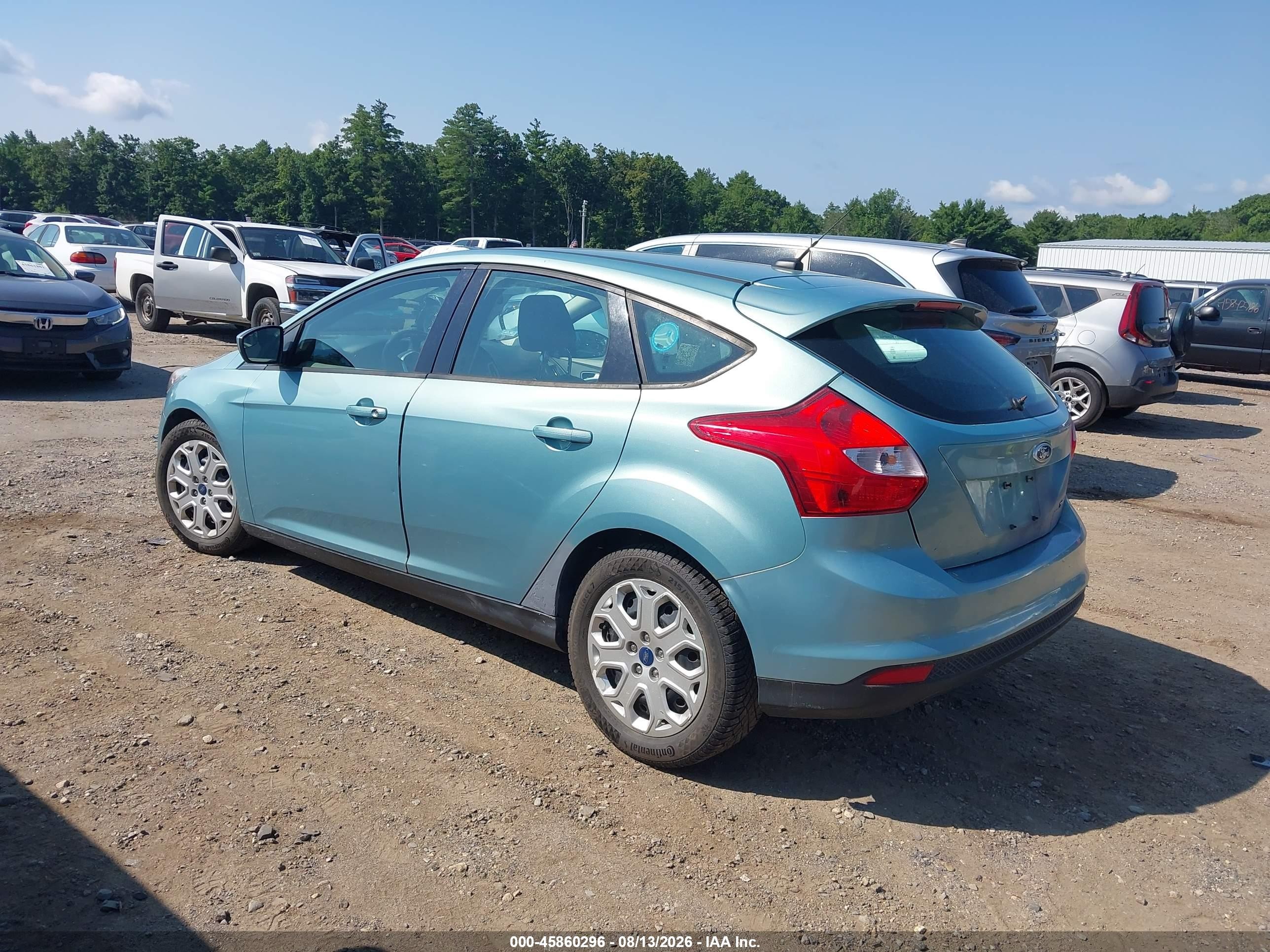 2012 Ford Focus Se Синий vin: 1FAHP3K23CL306519