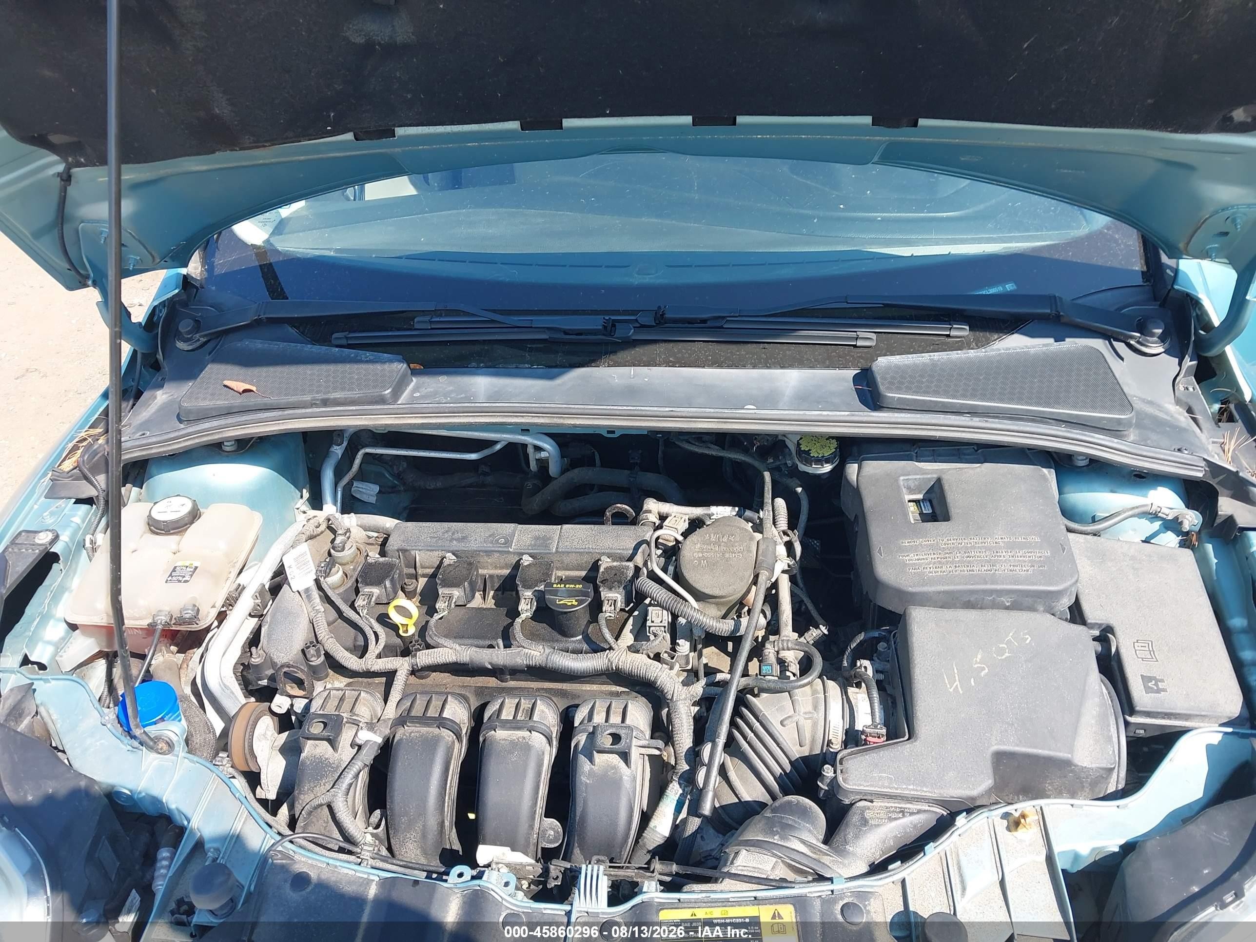 2012 Ford Focus Se Синий vin: 1FAHP3K23CL306519
