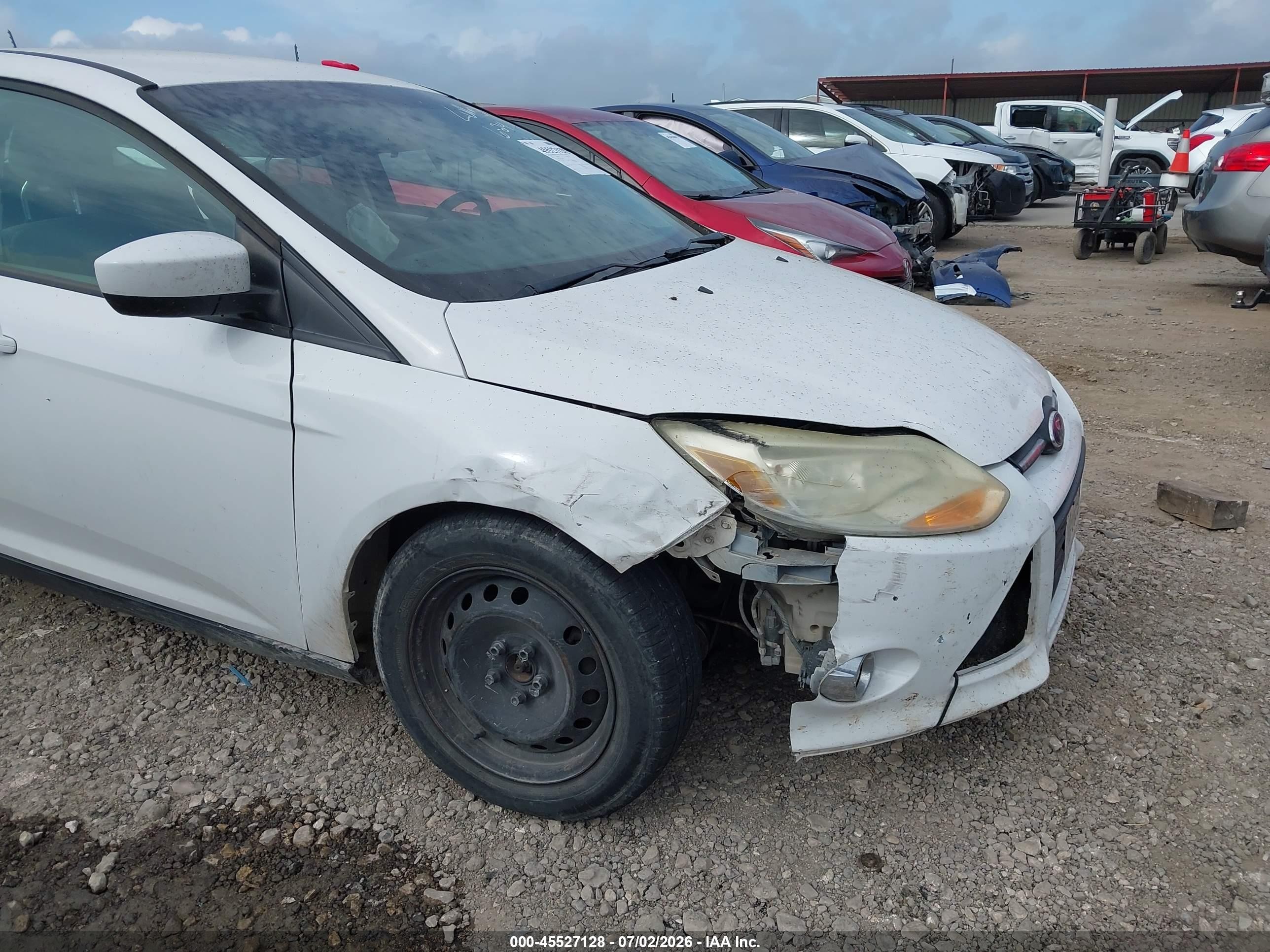 2012 Ford Focus Se White vin: 1FAHP3K23CL312661