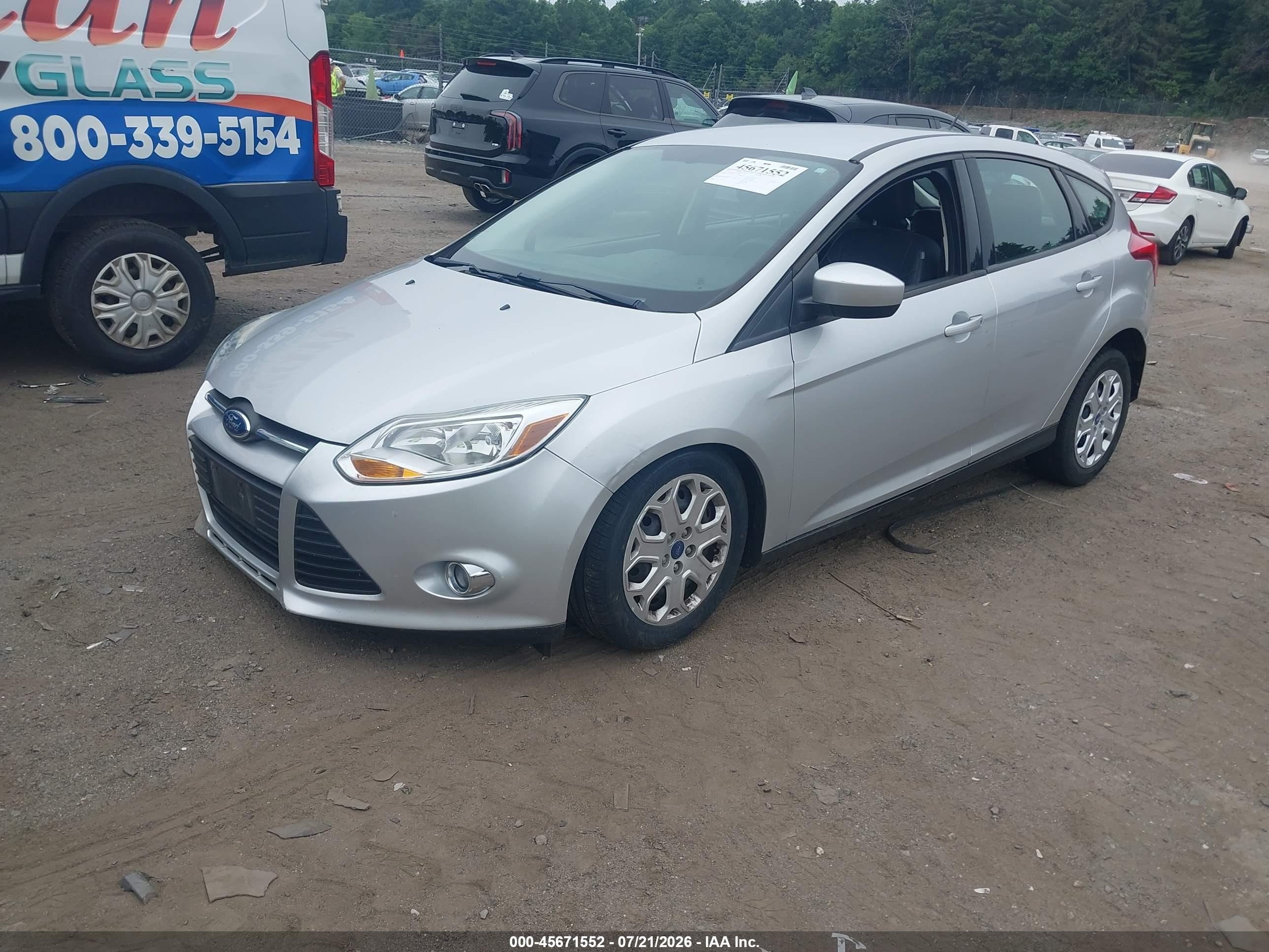 2012 Ford Focus Se Silver vin: 1FAHP3K23CL326849