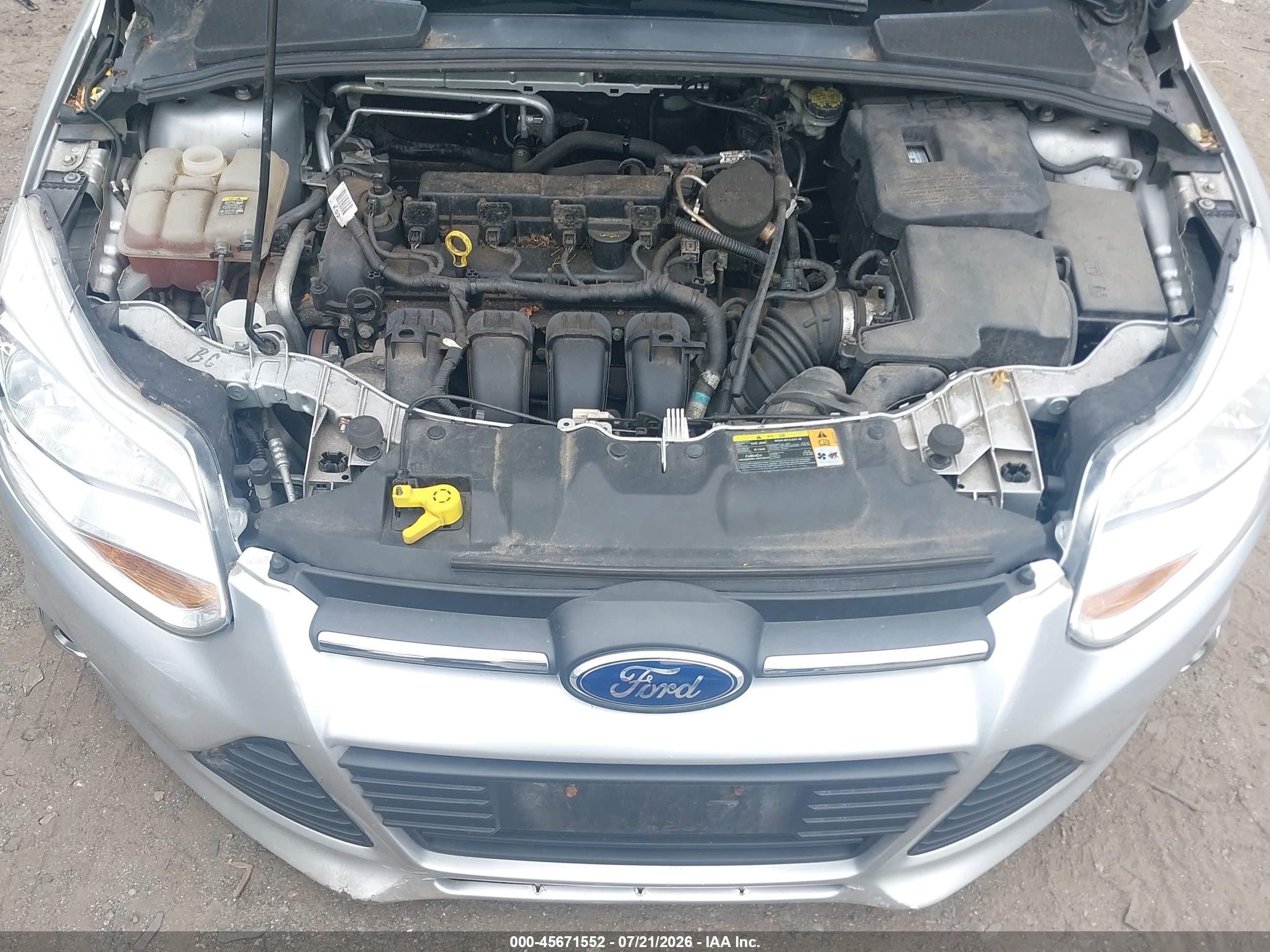 2012 Ford Focus Se Silver vin: 1FAHP3K23CL326849