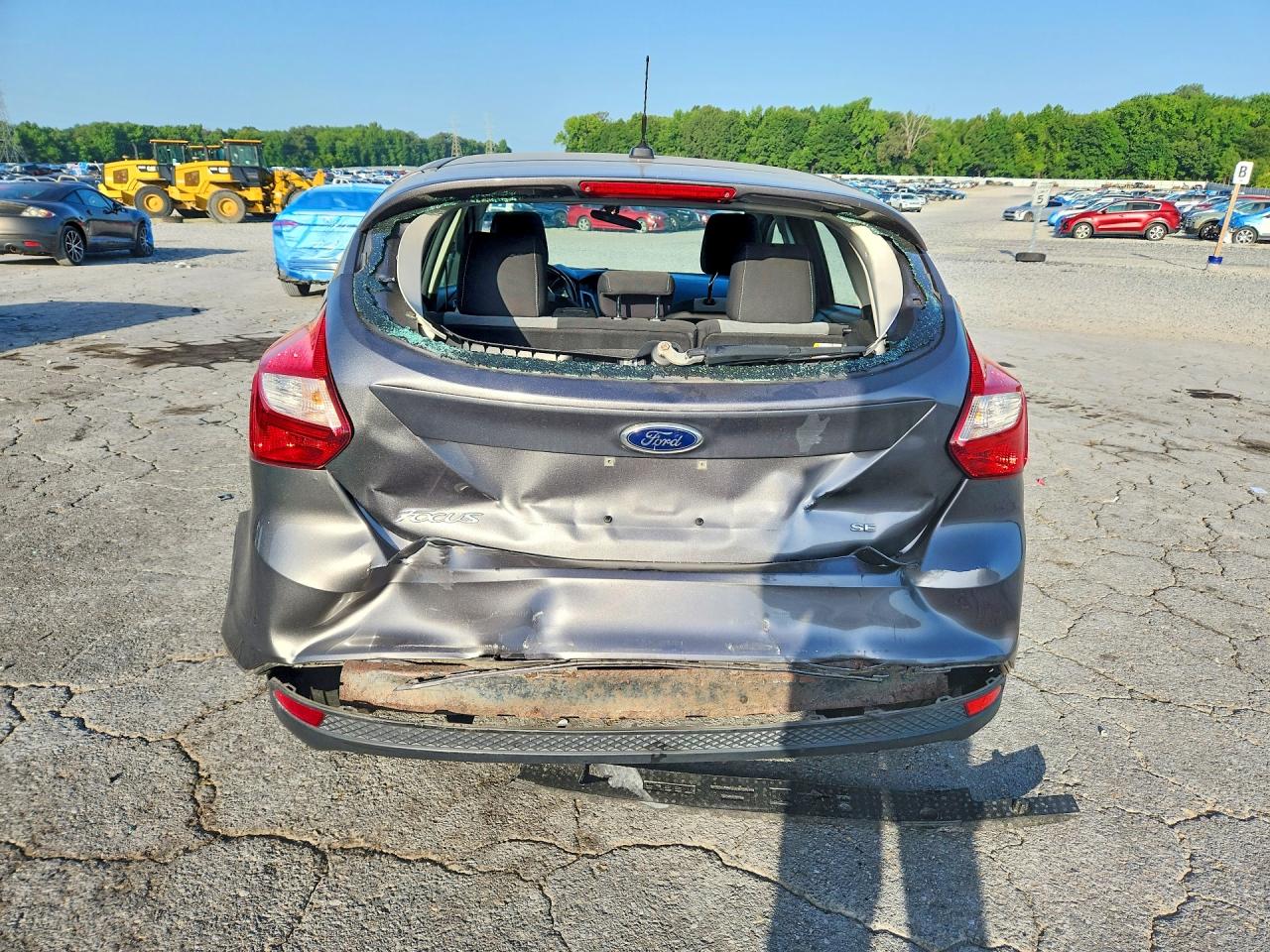 2012 Ford Focus Se Gray vin: 1FAHP3K23CL361276