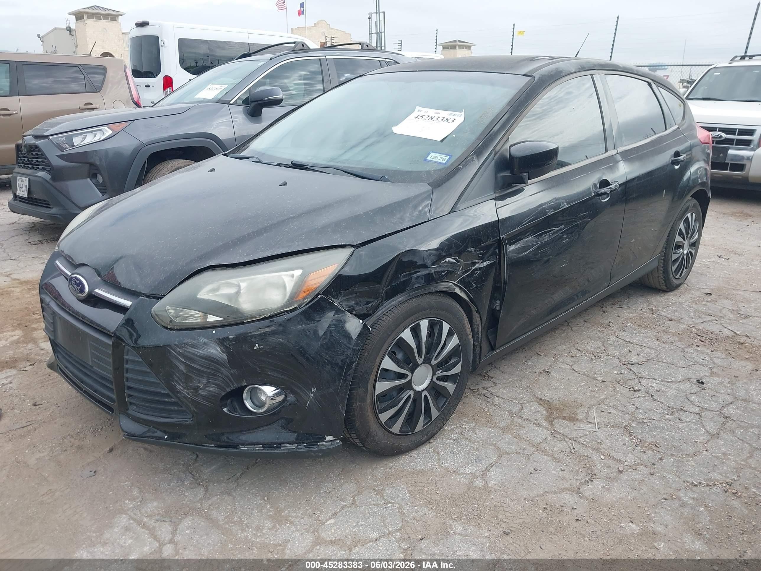 2012 Ford Focus Se Black vin: 1FAHP3K23CL374240
