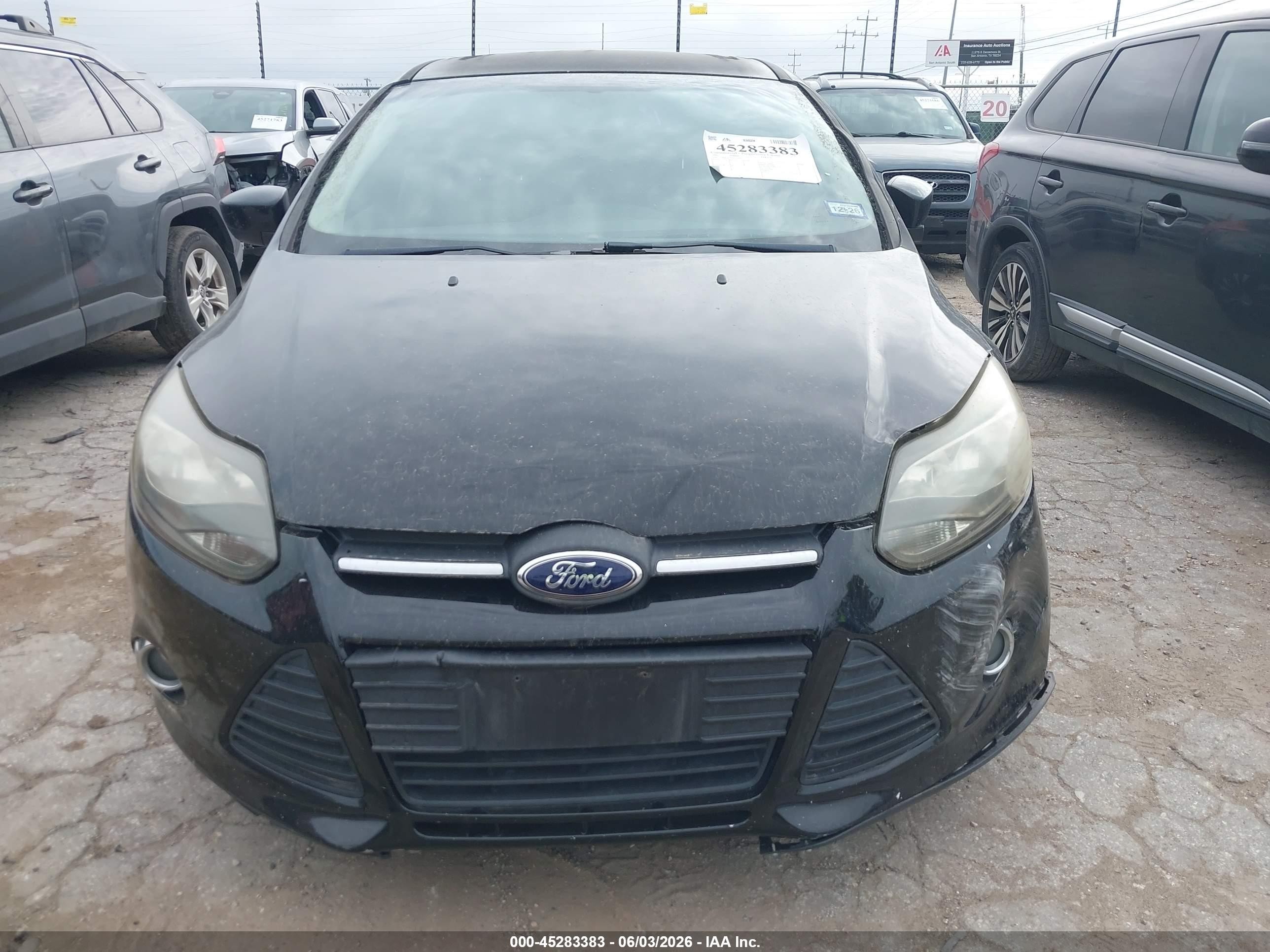2012 Ford Focus Se Black vin: 1FAHP3K23CL374240