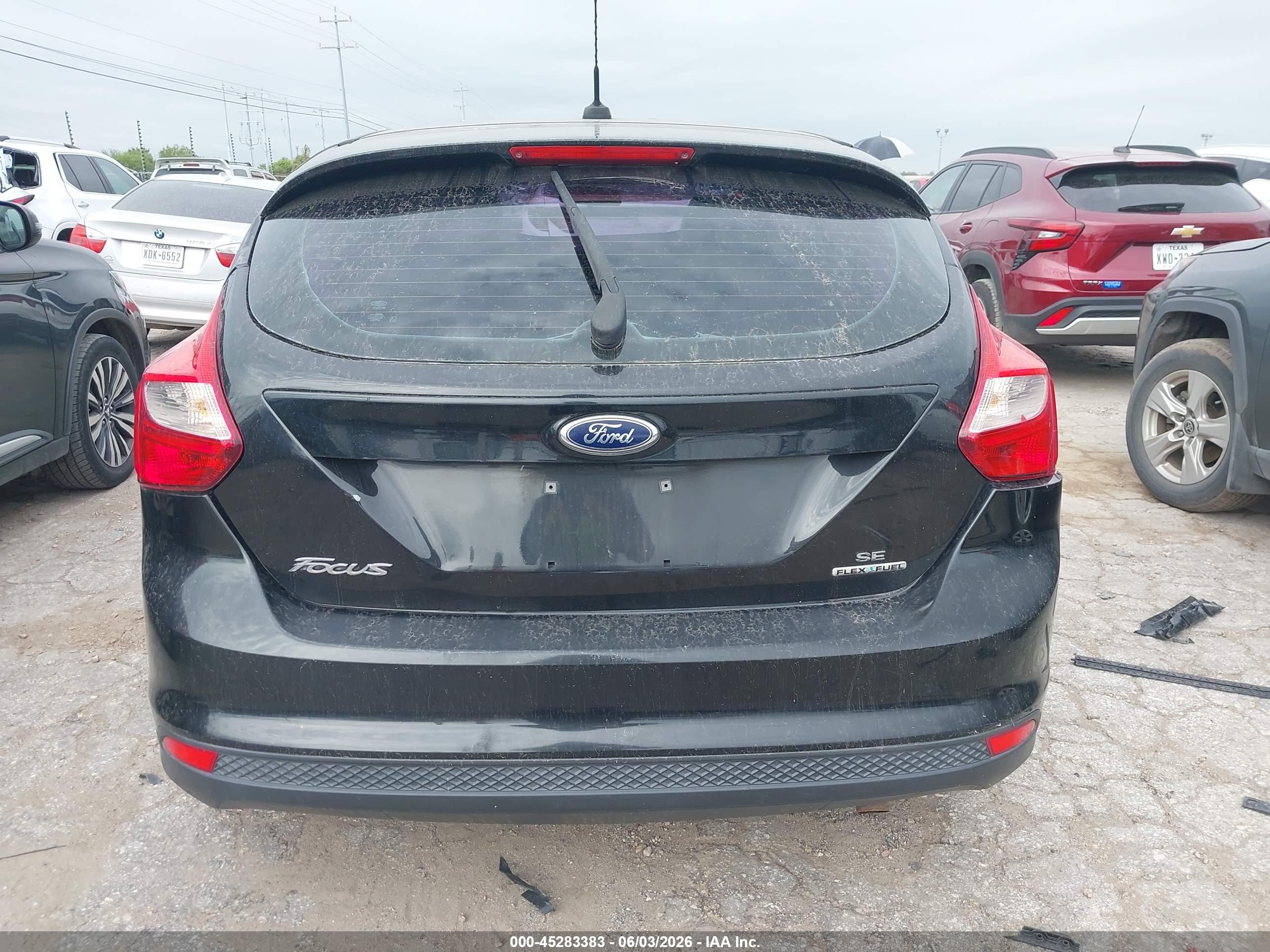 2012 Ford Focus Se Black vin: 1FAHP3K23CL374240