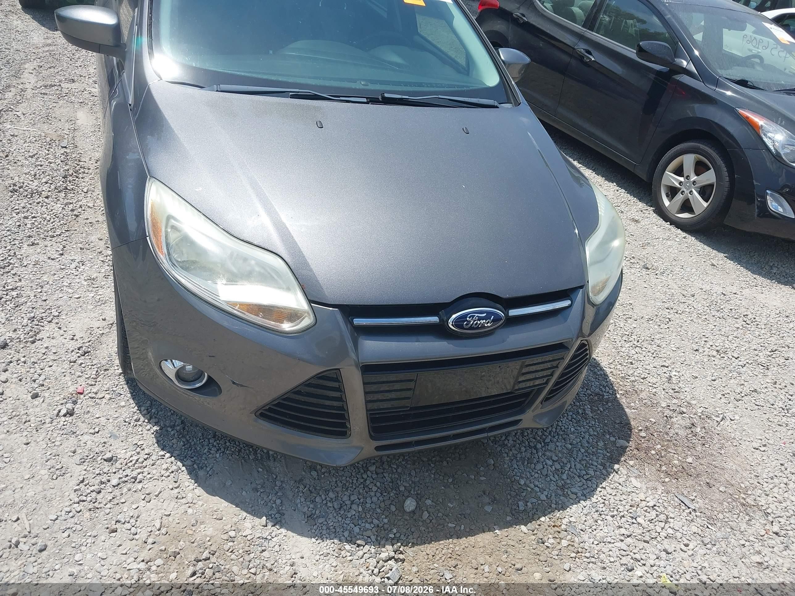 2012 Ford Focus Se Gray vin: 1FAHP3K23CL377719