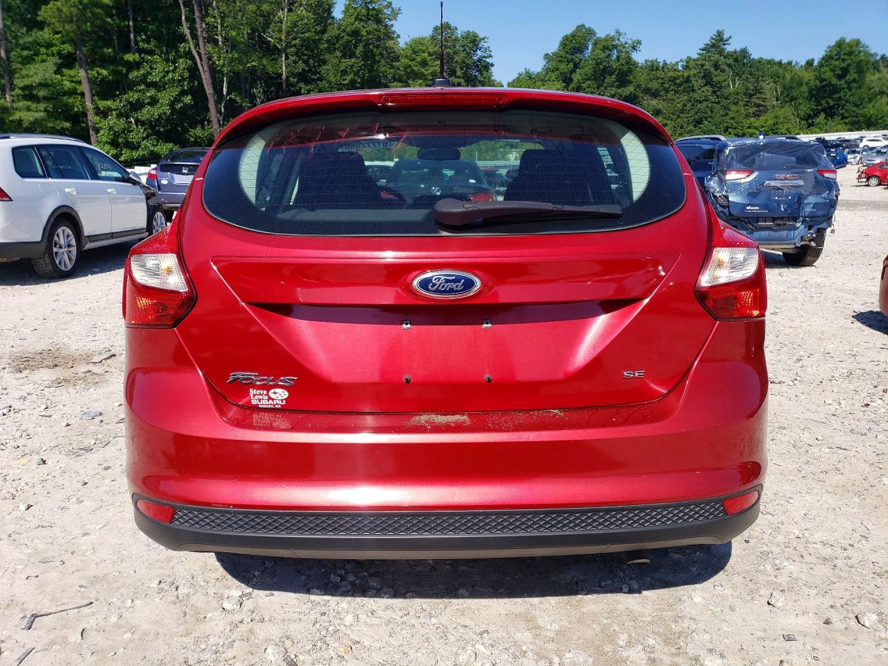 2012 Ford Focus Se Красный vin: 1FAHP3K23CL432296