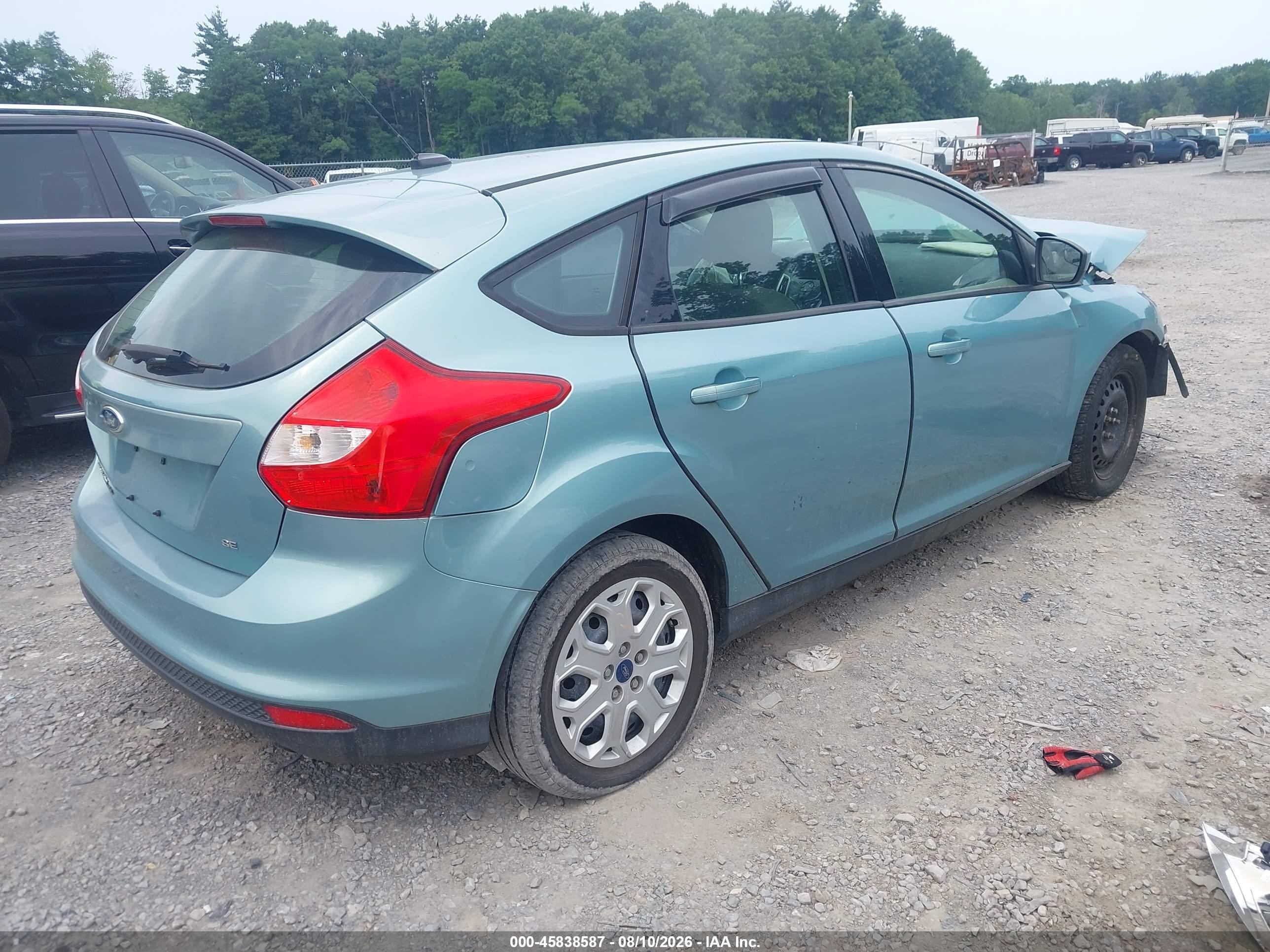 2012 Ford Focus Se Green vin: 1FAHP3K24CL109309