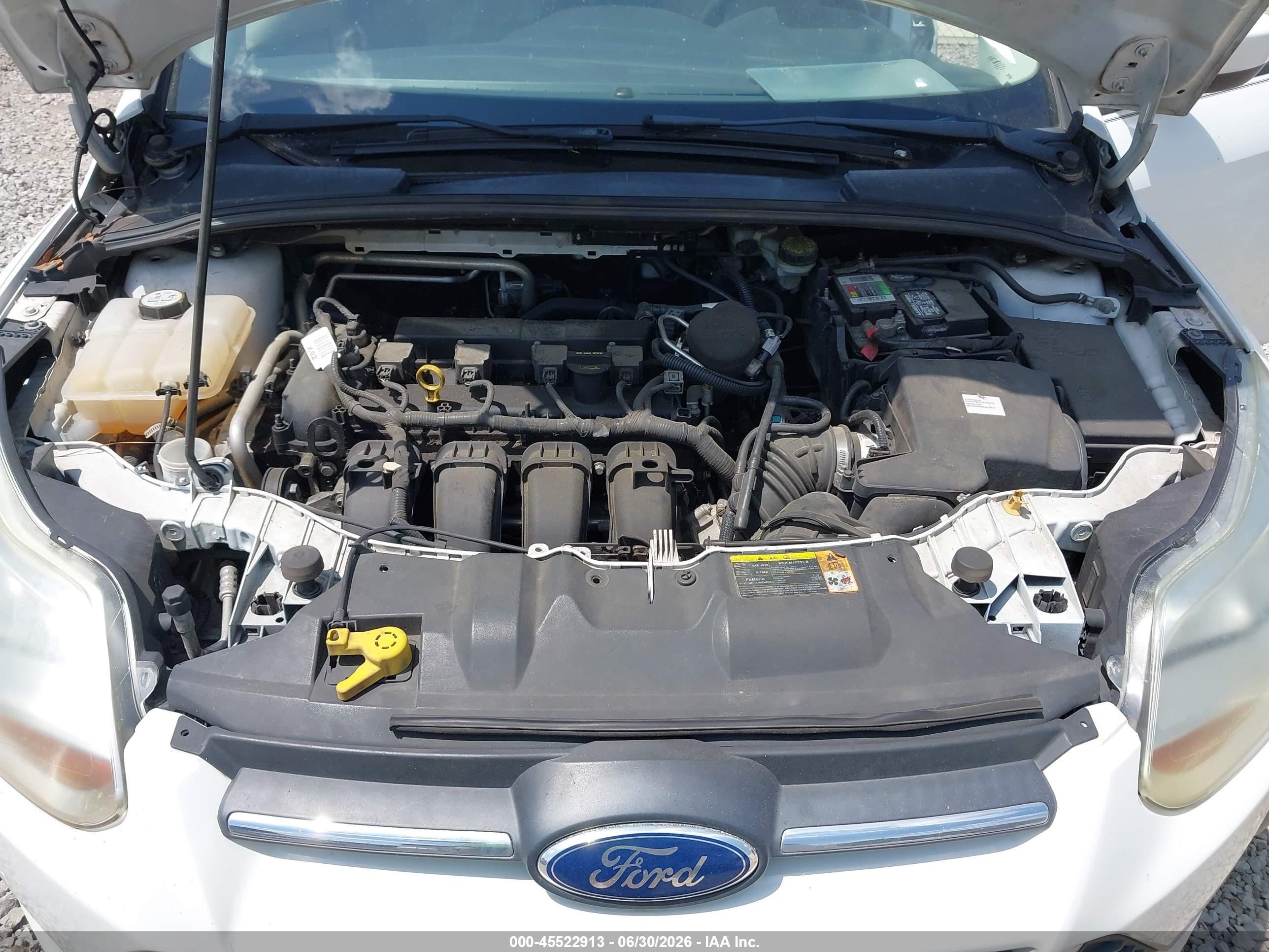 2012 Ford Focus Se Белый vin: 1FAHP3K24CL254172